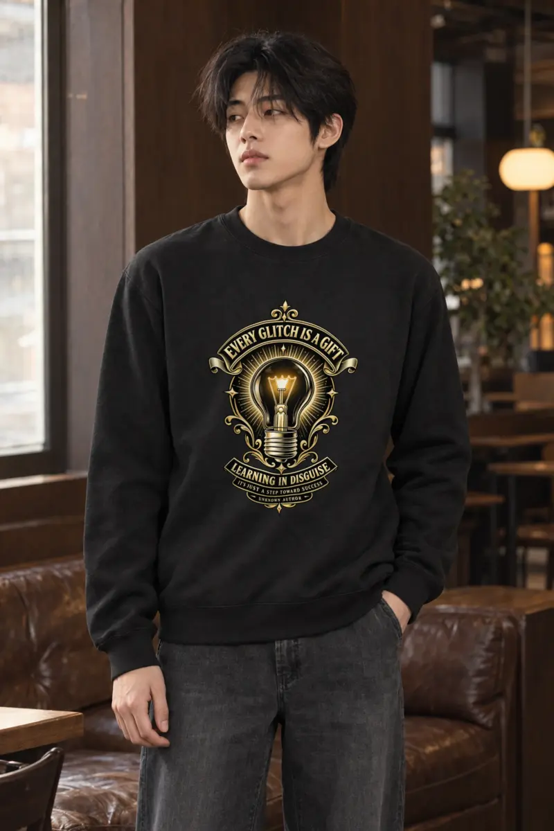 "Glitch Is A Gift" Heavy Blend Unisex Crewneck Sweatshirt