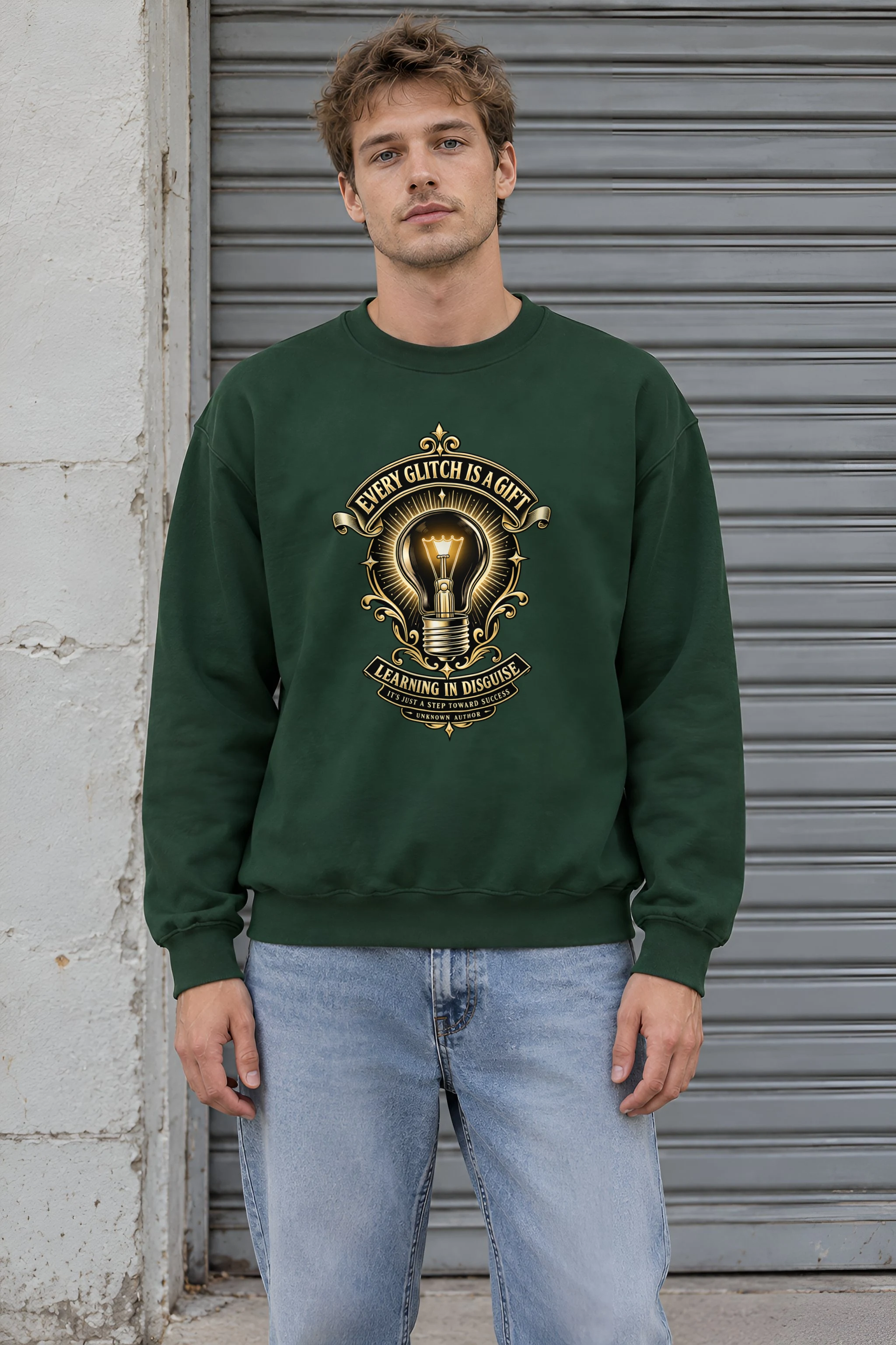 "Glitch Is A Gift" 1 Crewneck Sweatshirt