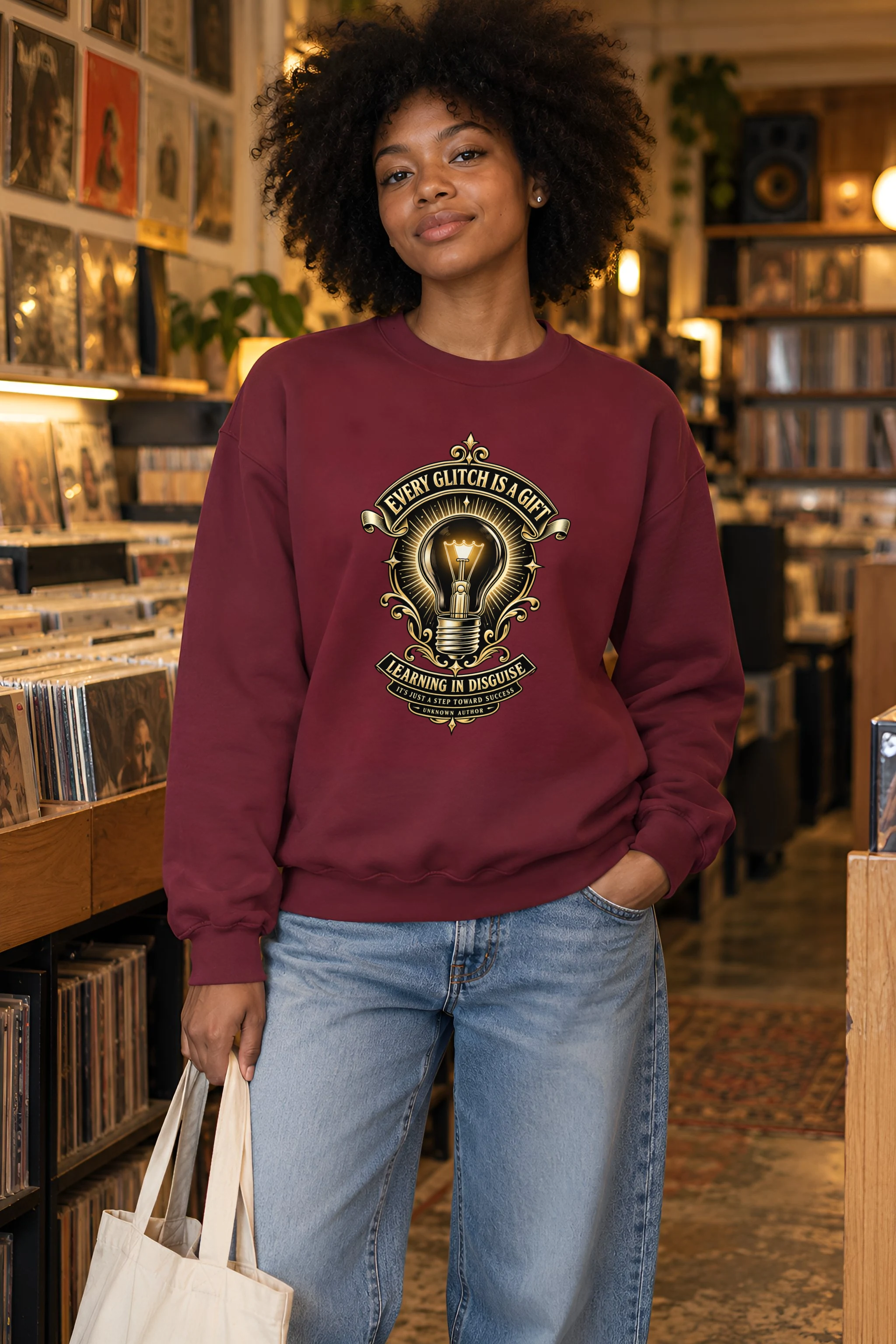 "Glitch Is A Gift" 1 Crewneck Sweatshirt