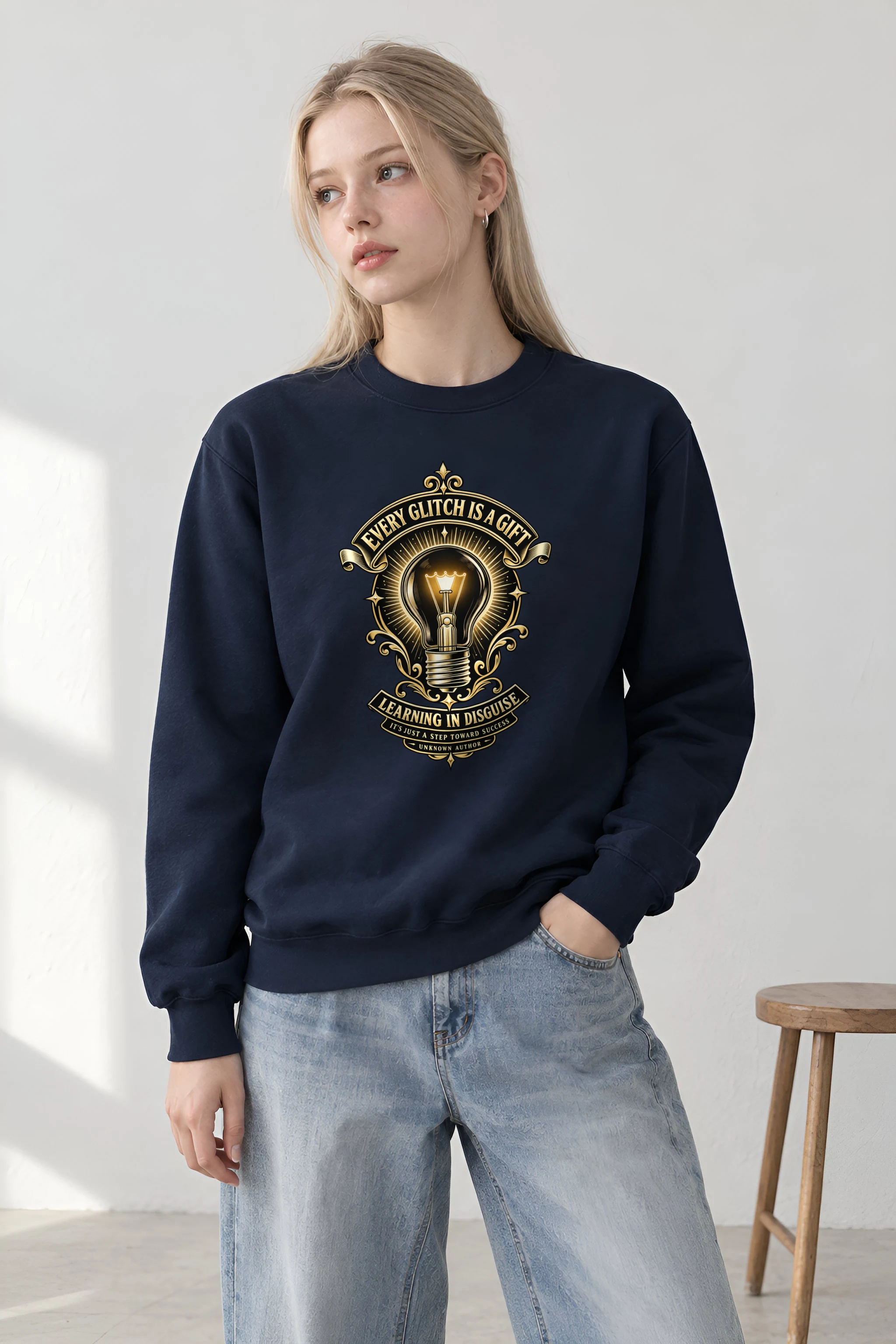 "Glitch Is A Gift" 1 Crewneck Sweatshirt