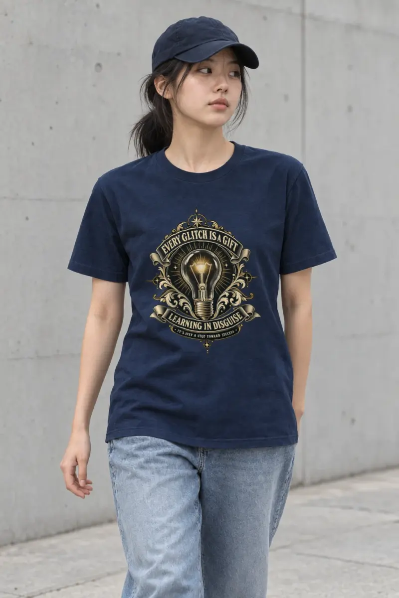 "Glitch Is A Gift" Heavyweight Unisex Crewneck T-shirt