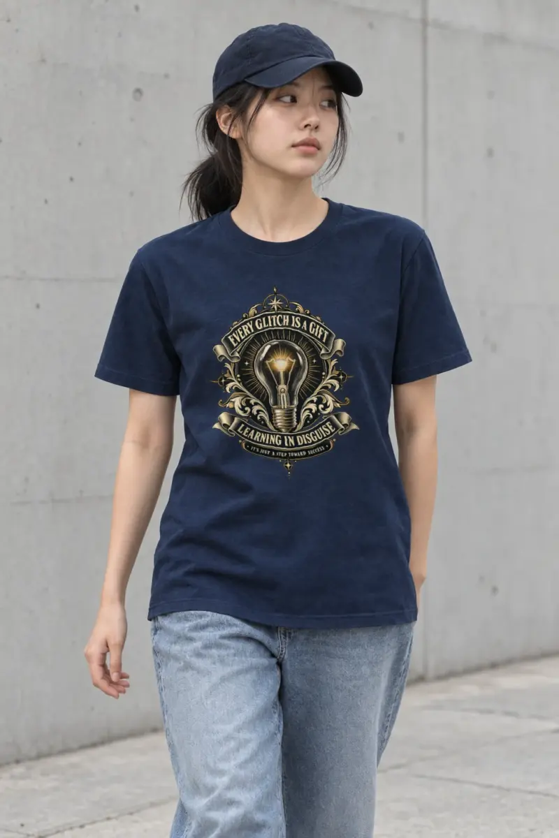 "Glitch Is A Gift" Heavyweight Unisex Crewneck T-shirt