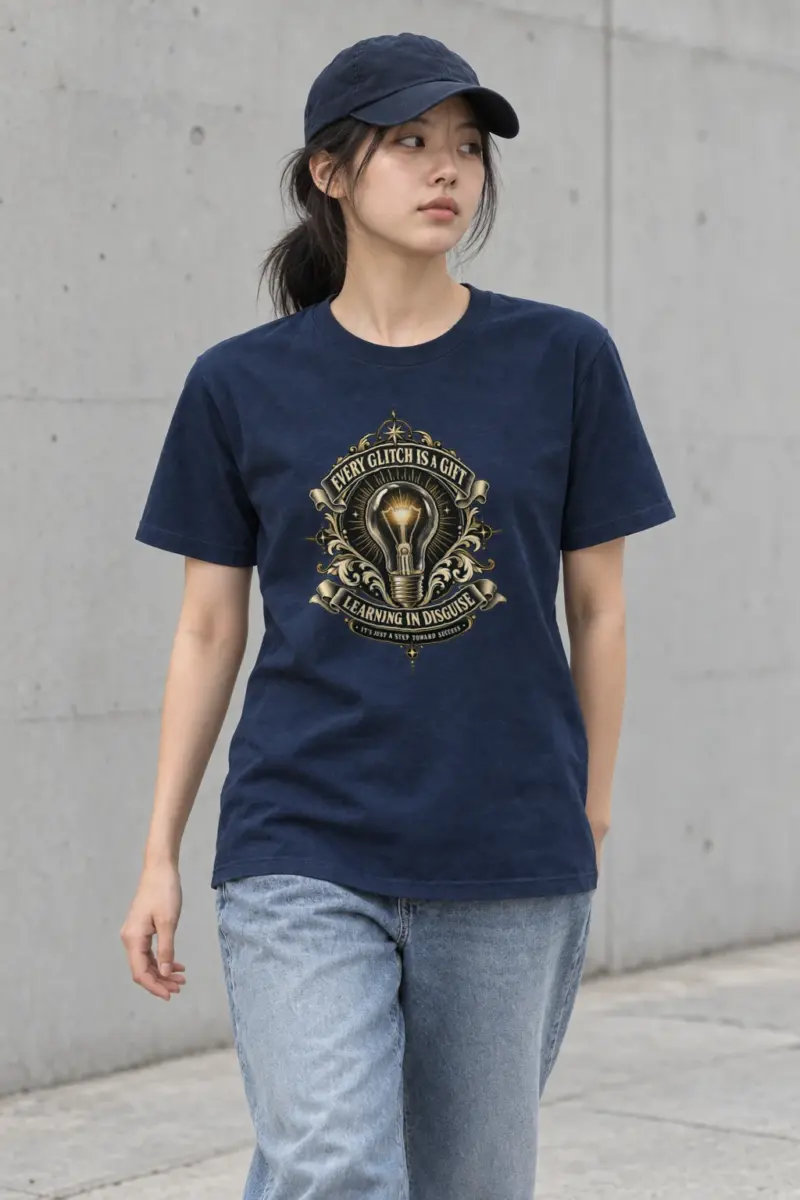 "Glitch Is A Gift" Heavyweight Unisex Crewneck T-shirt