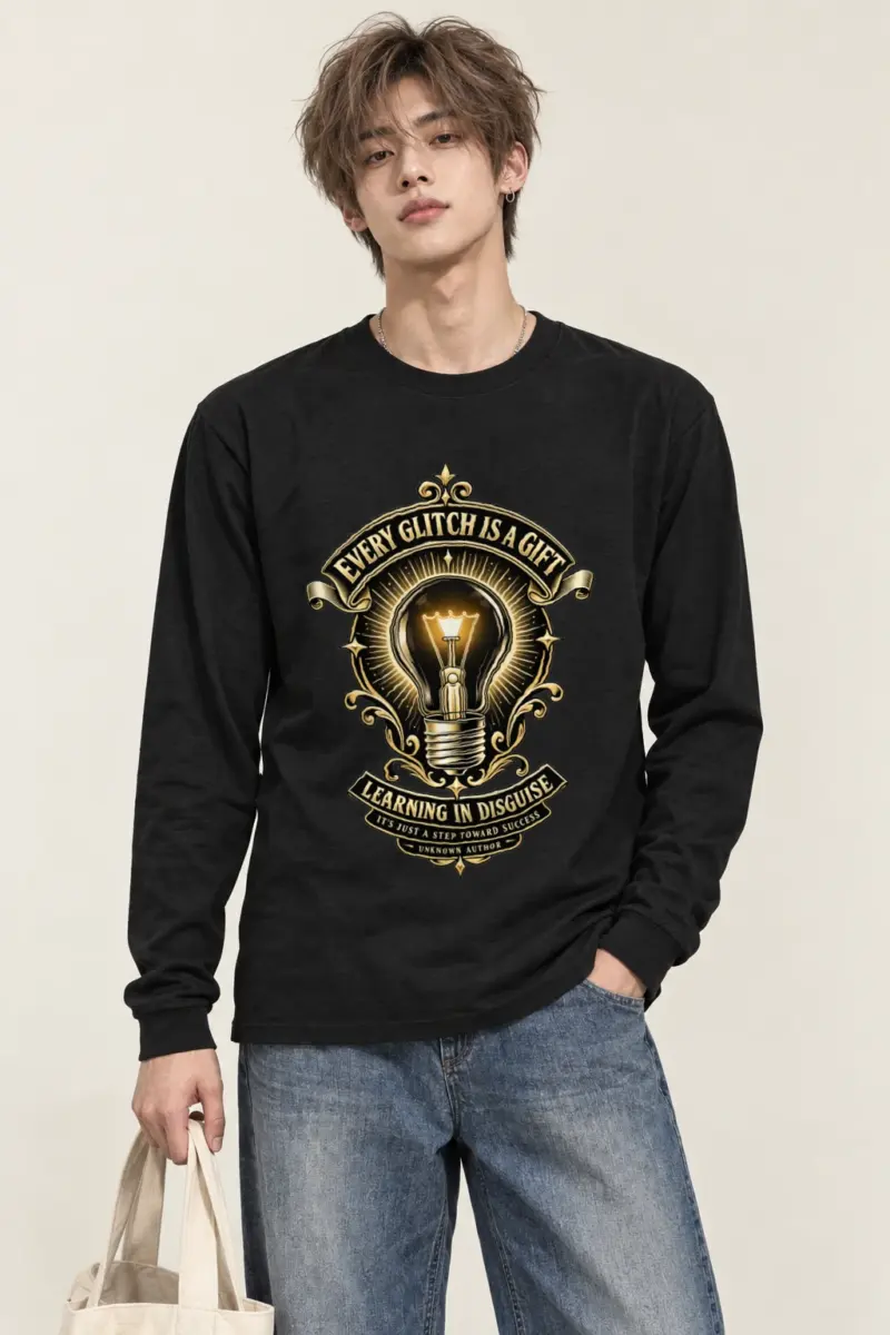 "Glitch Is A Gift" Unisex Longsleeve T-shirt