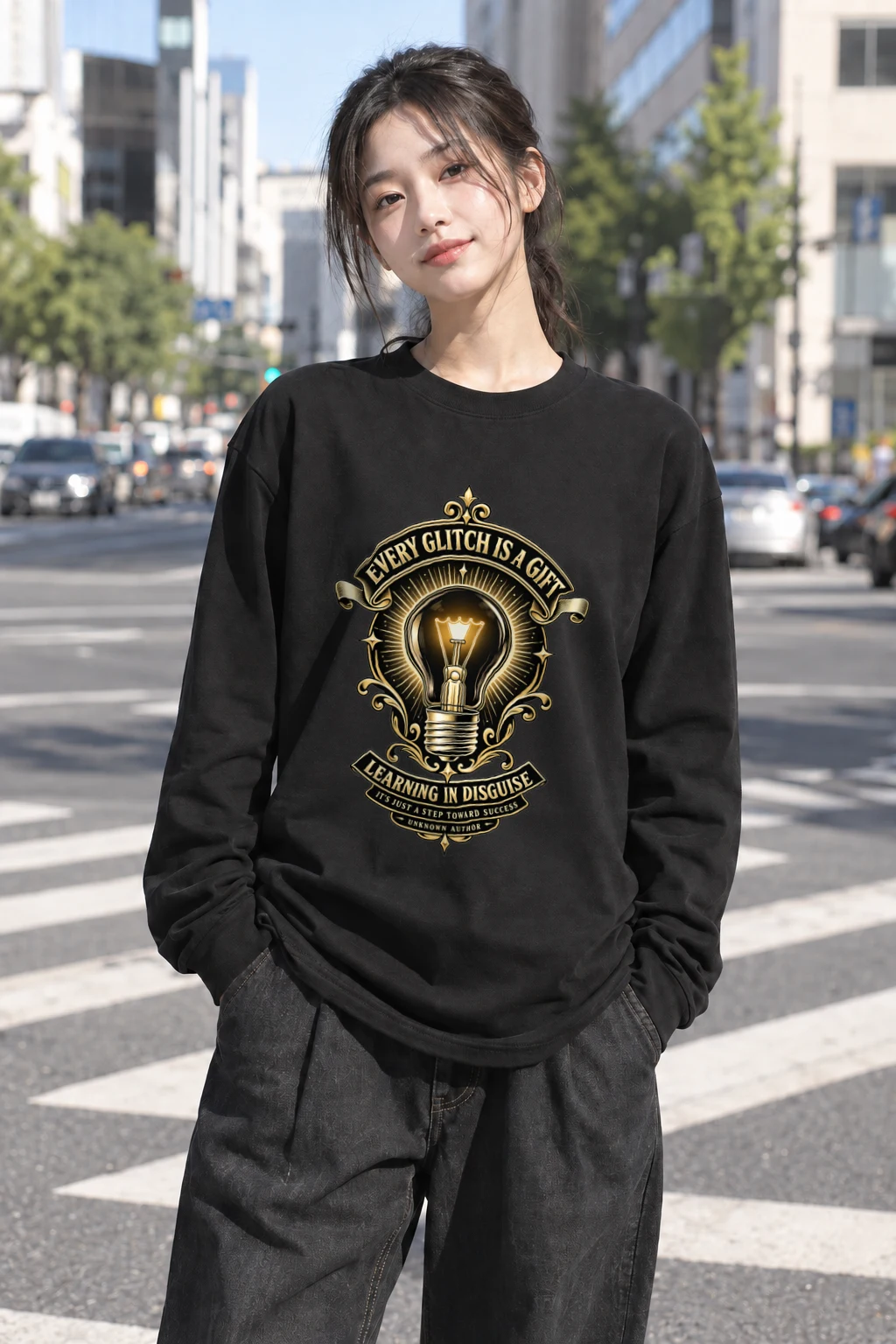 "Glitch Is A Gift" Unisex Longsleeve T-shirt | Gildan 2400