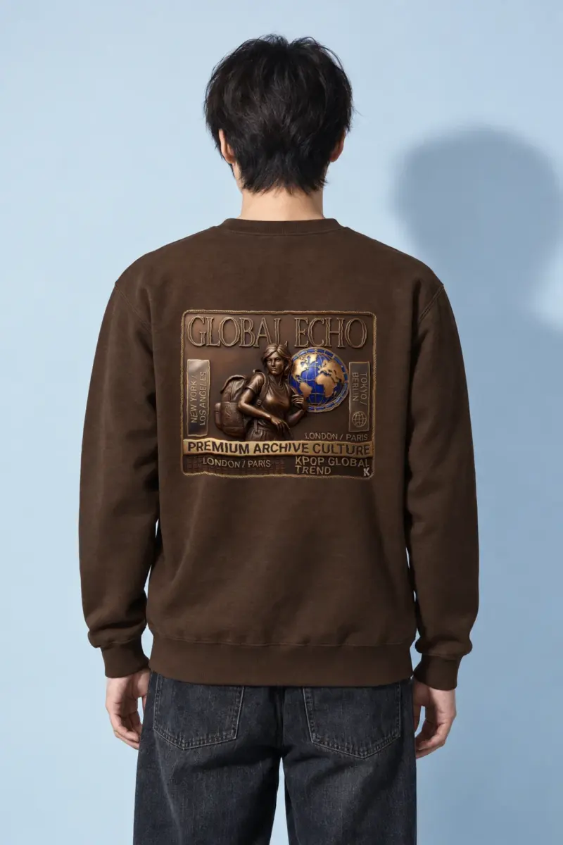 "Global Echo" Heavy Blend Unisex Crewneck Sweatshirt