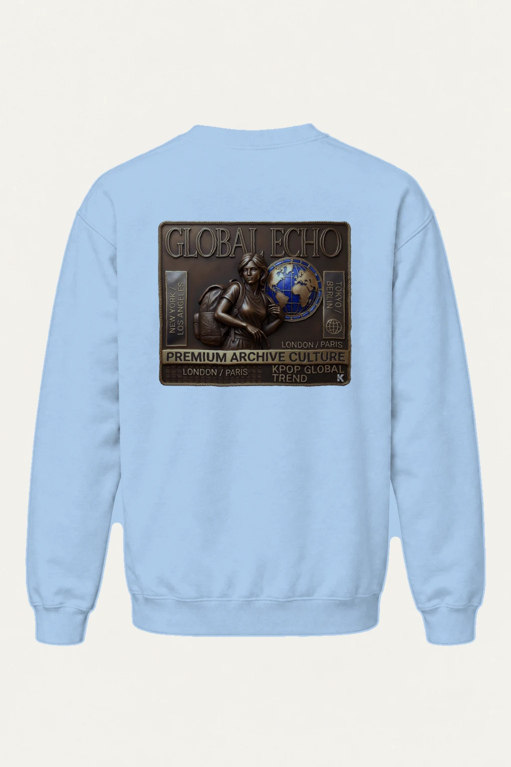 "Global Echo" Heavy Blend Unisex Crewneck Sweatshirt | Gildan 18000