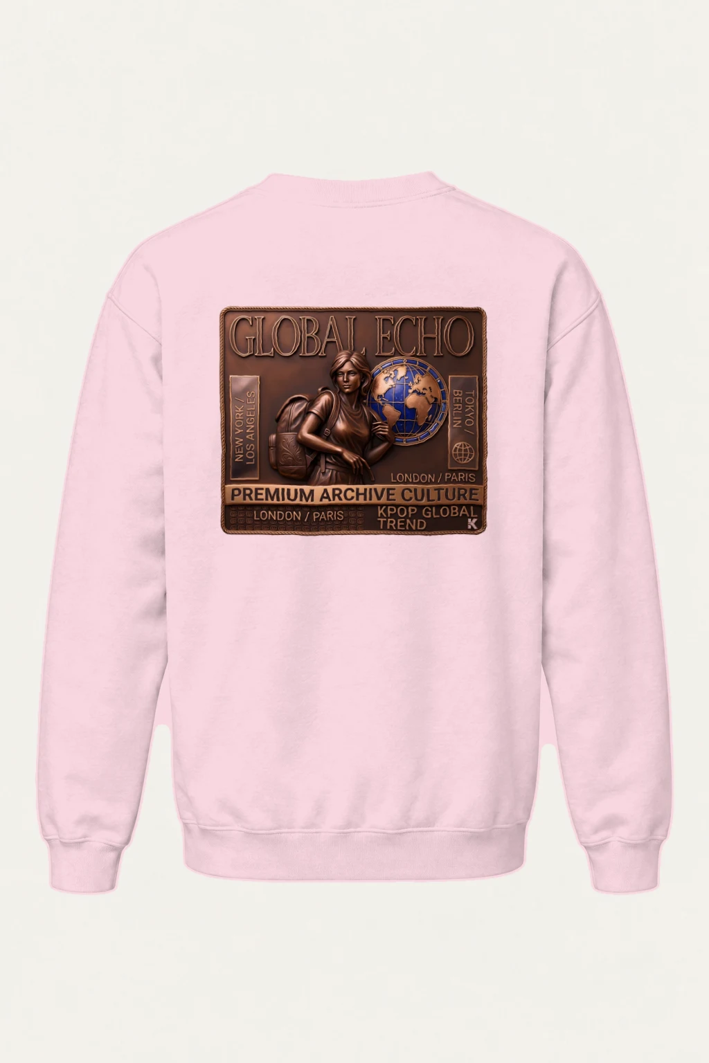 "Global Echo" Heavy Blend Unisex Crewneck Sweatshirt | Gildan 18000
