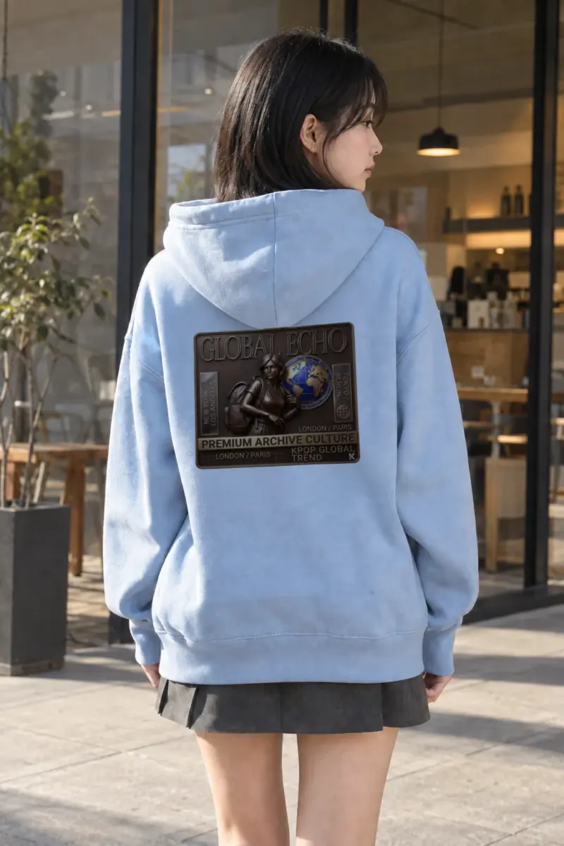 "Global Echo" Heavy Blend Unisex Pullover Hoodie | Gildan 18500