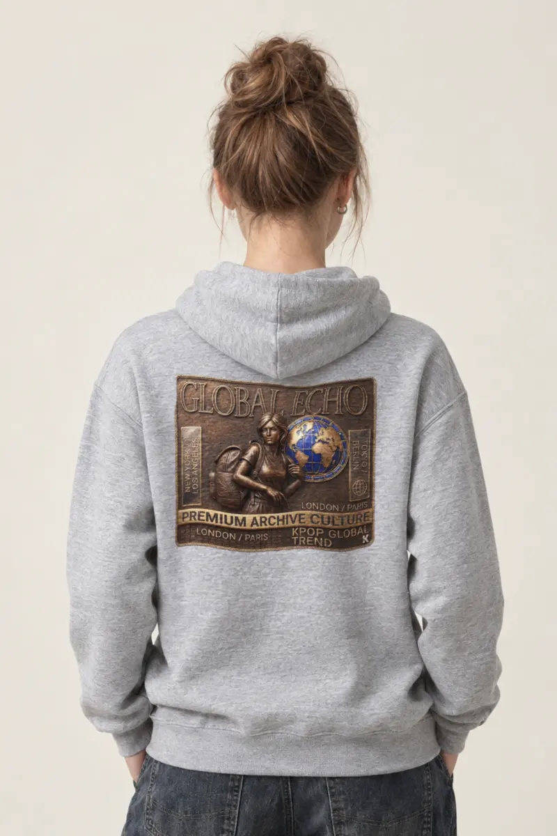 "Global Echo" Heavy Blend Unisex Pullover Hoodie