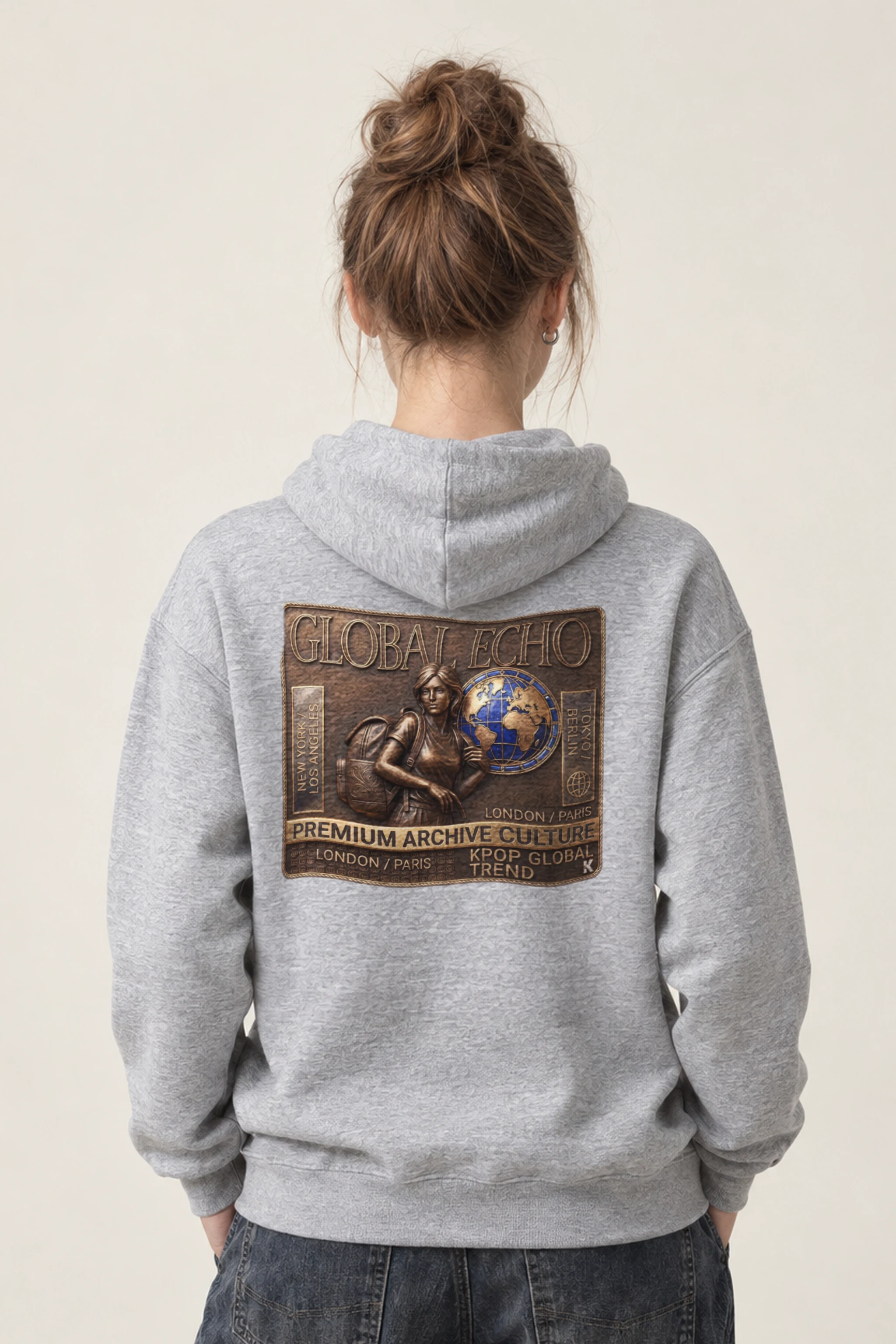"Global Echo" Heavy Blend Unisex Pullover Hoodie