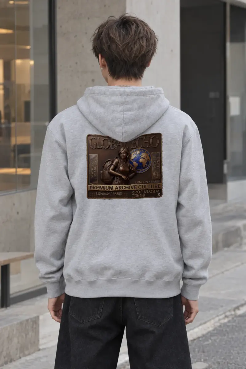 "Global Echo" Heavy Blend Unisex Pullover Hoodie