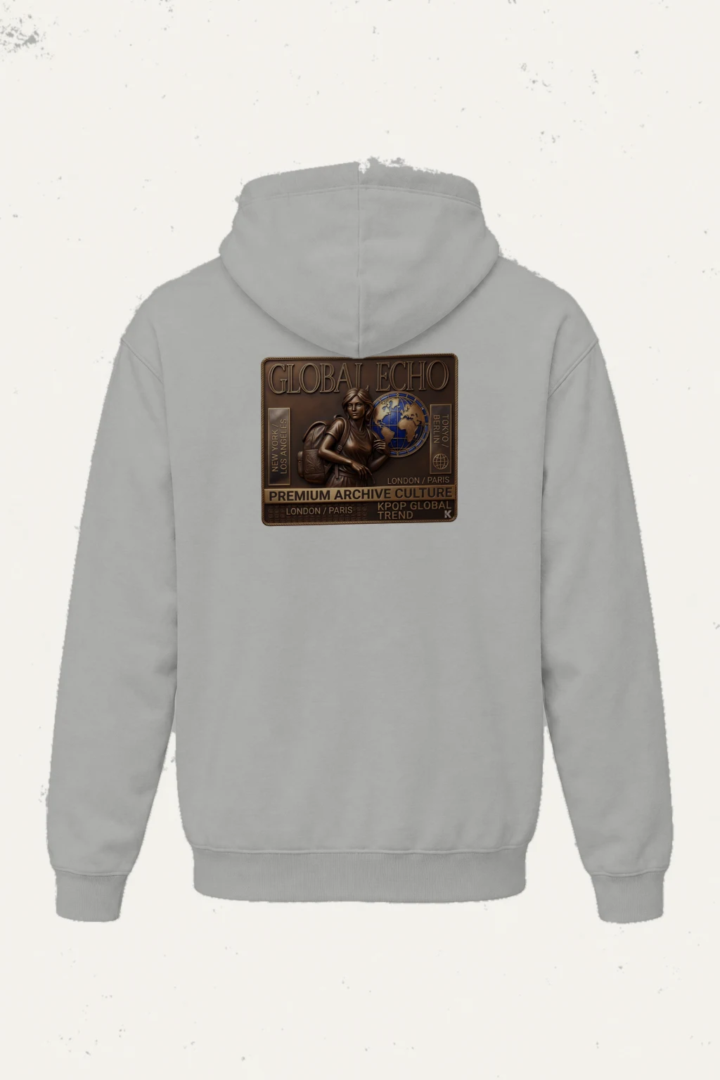 "Global Echo" Heavy Blend Unisex Pullover Hoodie | Gildan 18500