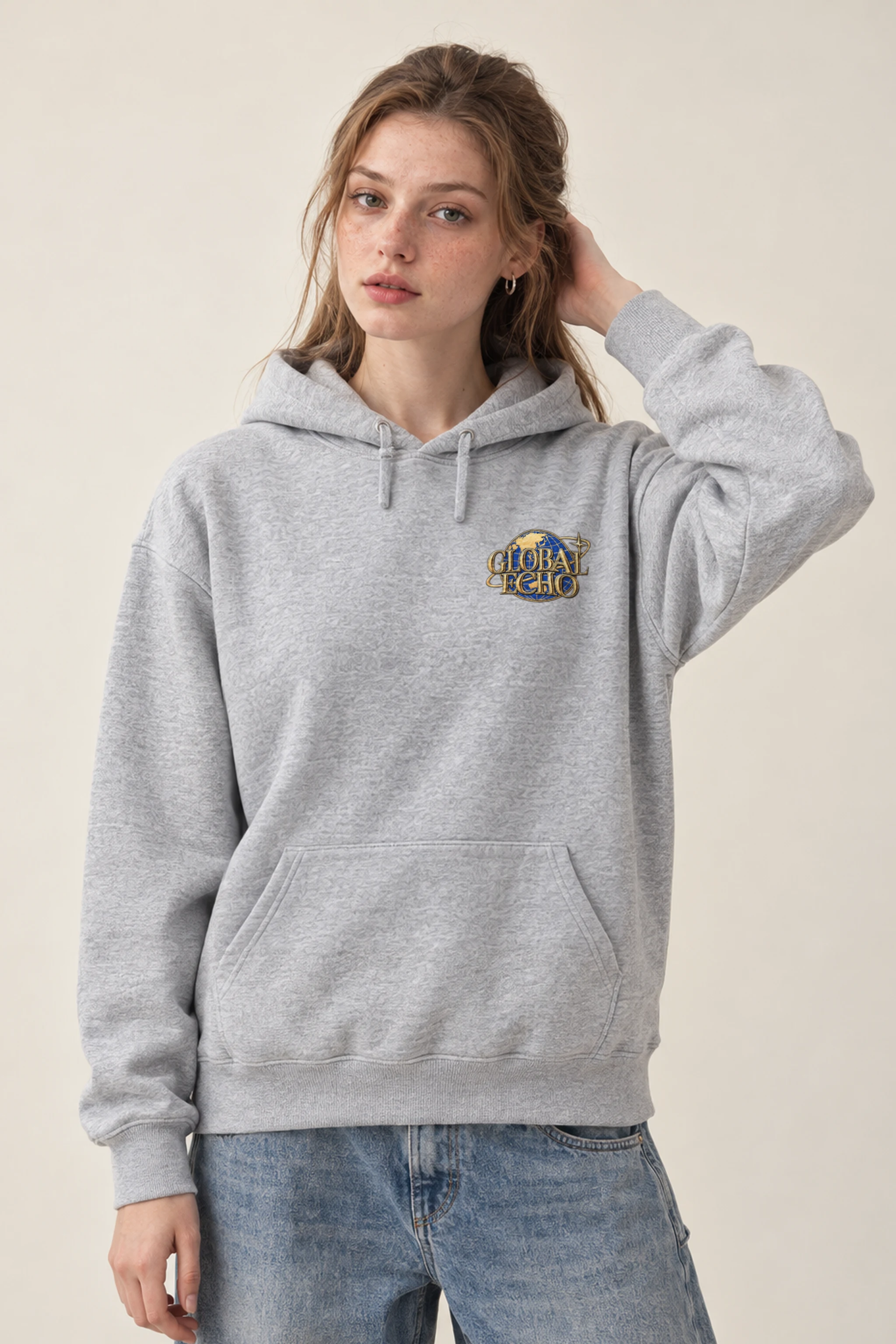 "Global Echo" Heavy Blend Unisex Pullover Hoodie