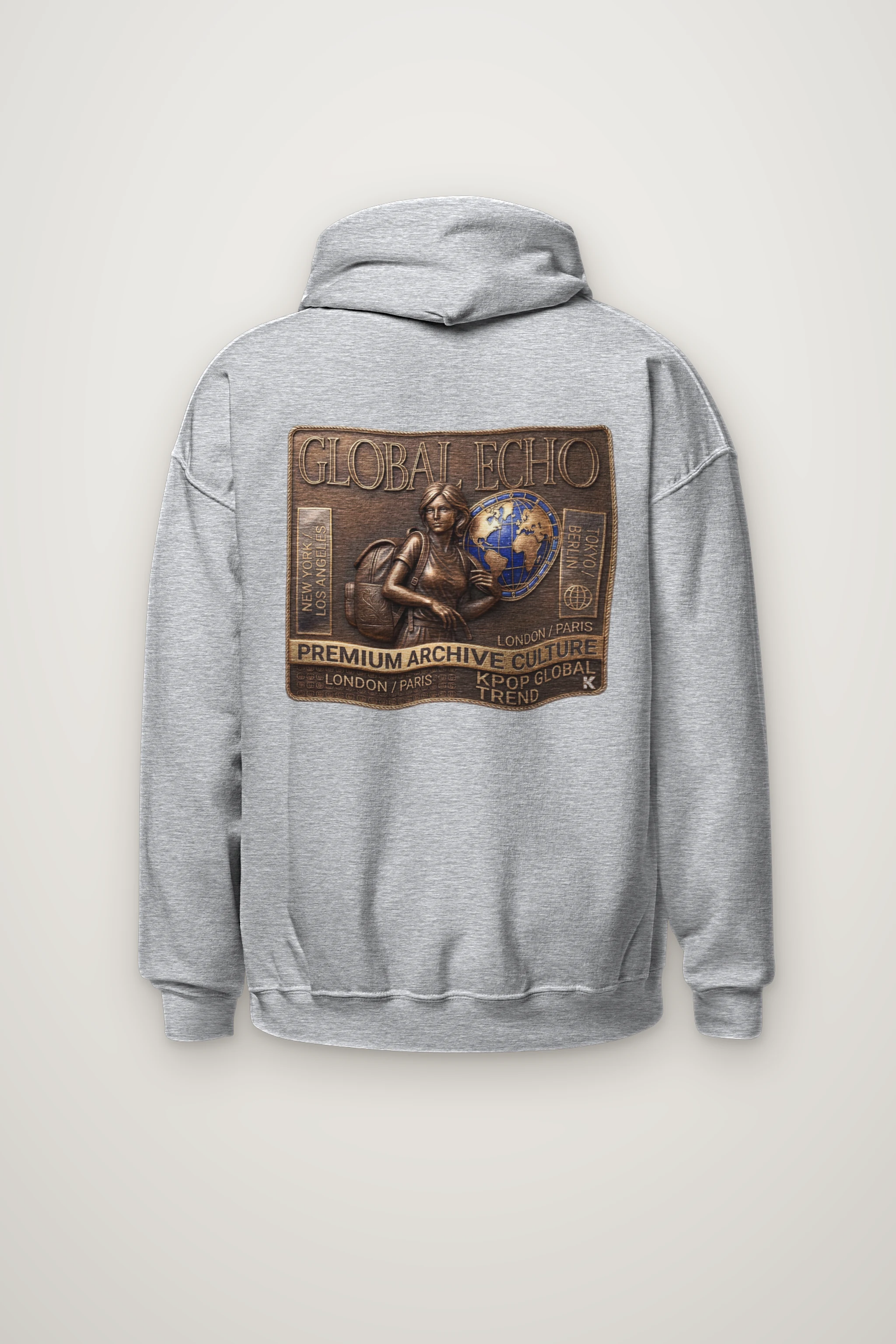 "Global Echo" Heavy Blend Unisex Pullover Hoodie