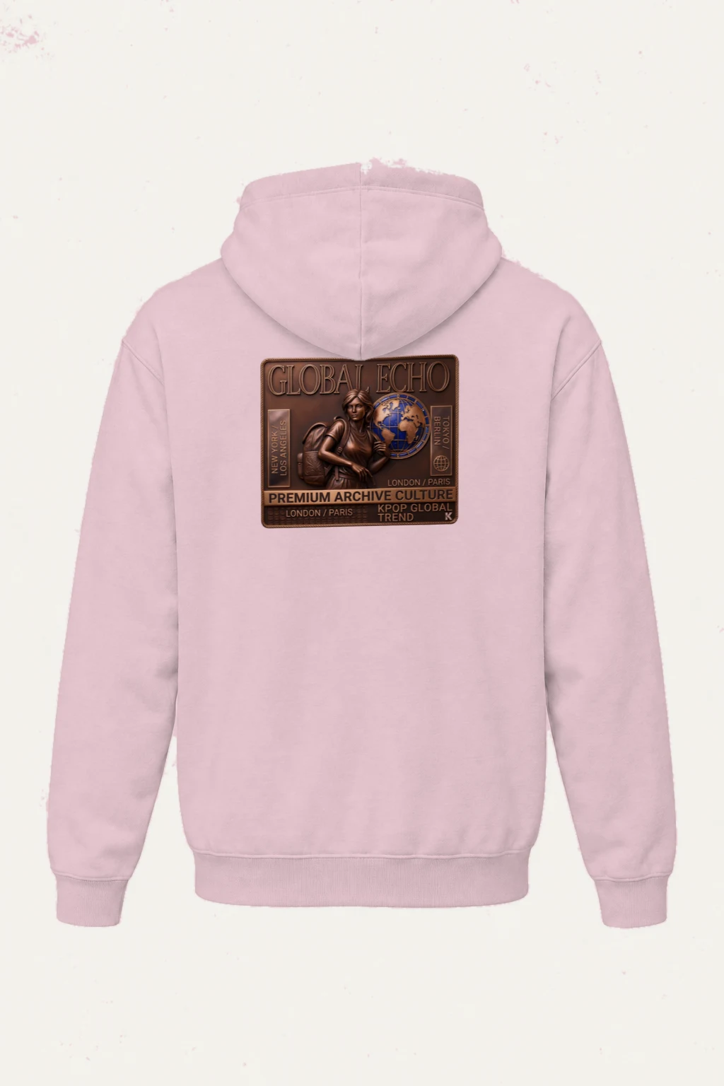 "Global Echo" Heavy Blend Unisex Pullover Hoodie | Gildan 18500