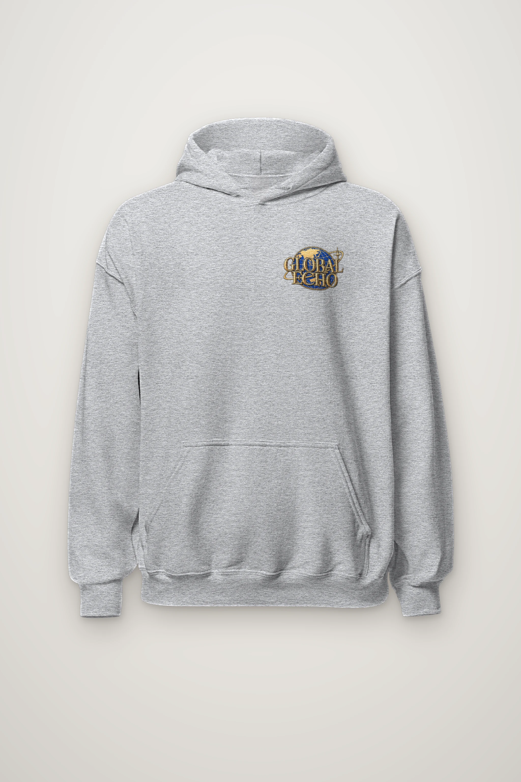 "Global Echo" Heavy Blend Unisex Pullover Hoodie