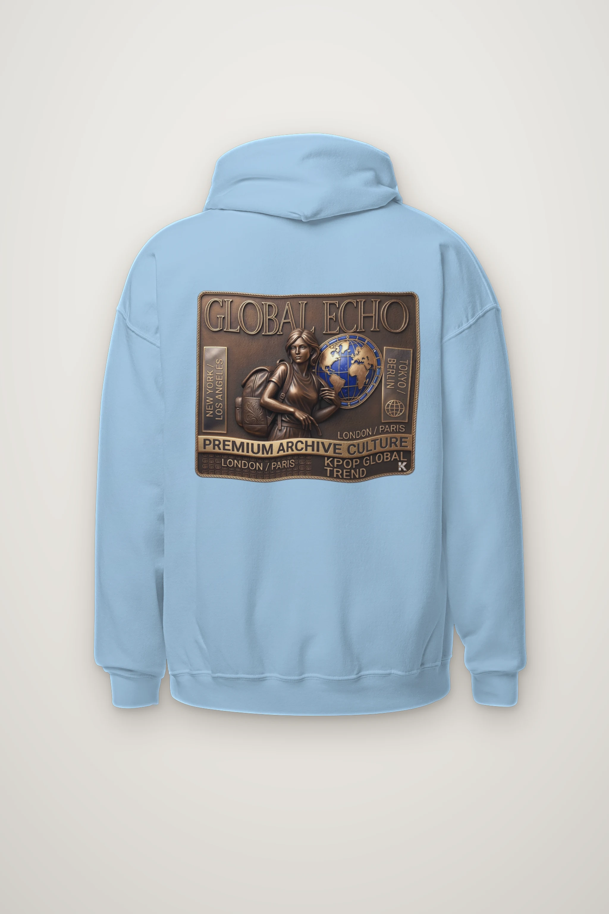 "Global Echo" Heavy Blend Unisex Pullover Hoodie