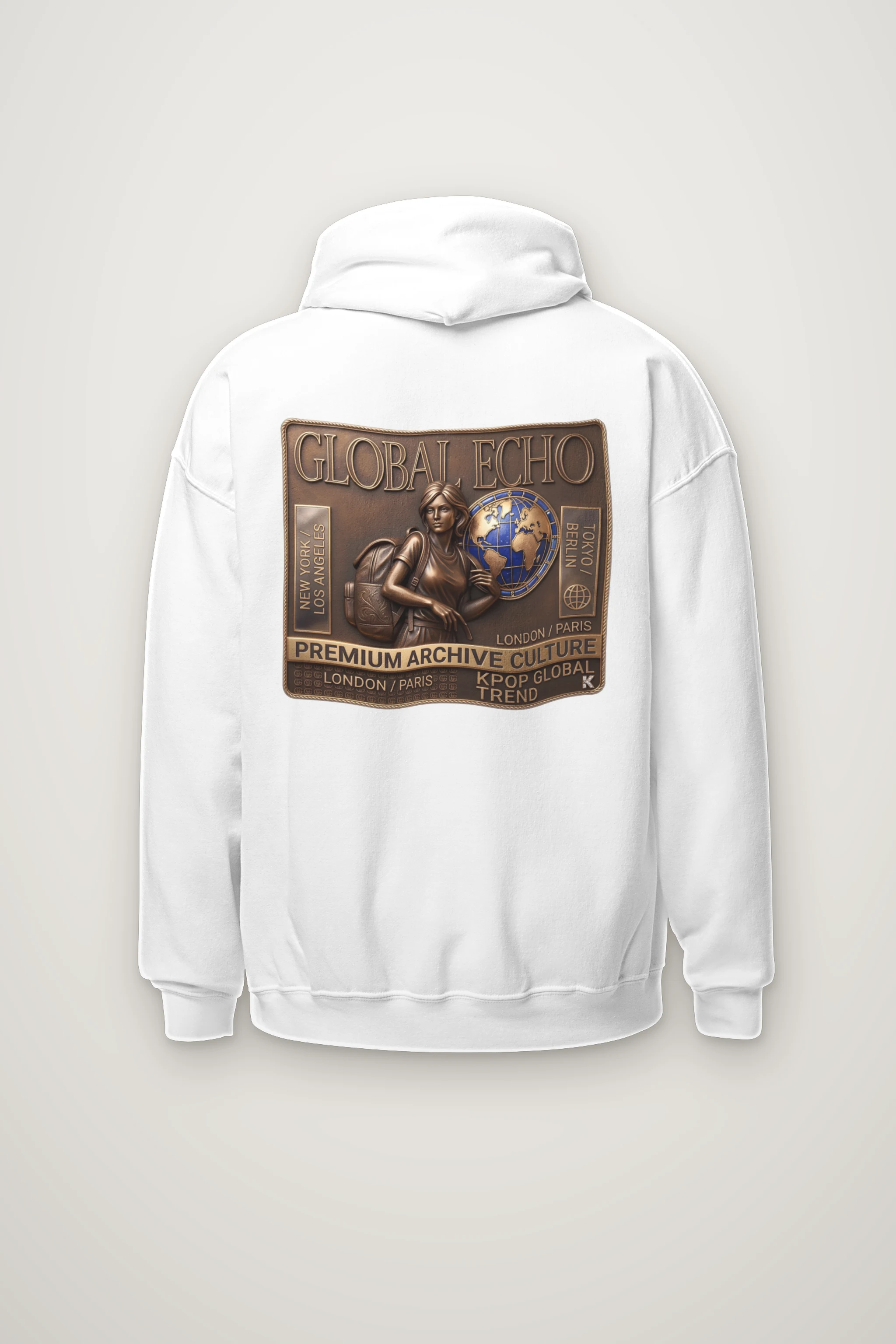 "Global Echo" Heavy Blend Unisex Pullover Hoodie