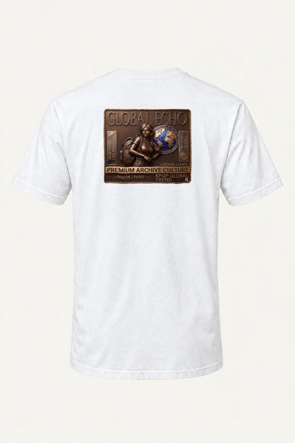 "Global Echo" Heavyweight Unisex Crewneck T-shirt | Gildan 5000