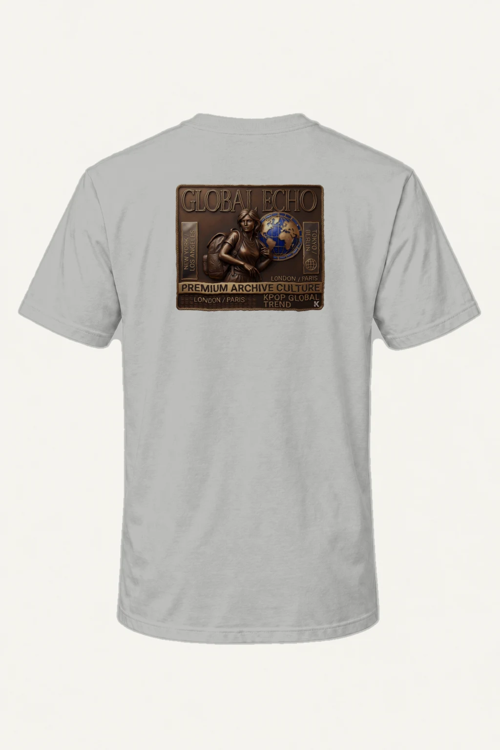"Global Echo" Heavyweight Unisex Crewneck T-shirt | Gildan 5000