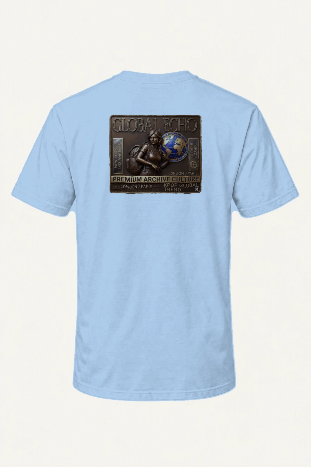 "Global Echo" Heavyweight Unisex Crewneck T-shirt | Gildan 5000