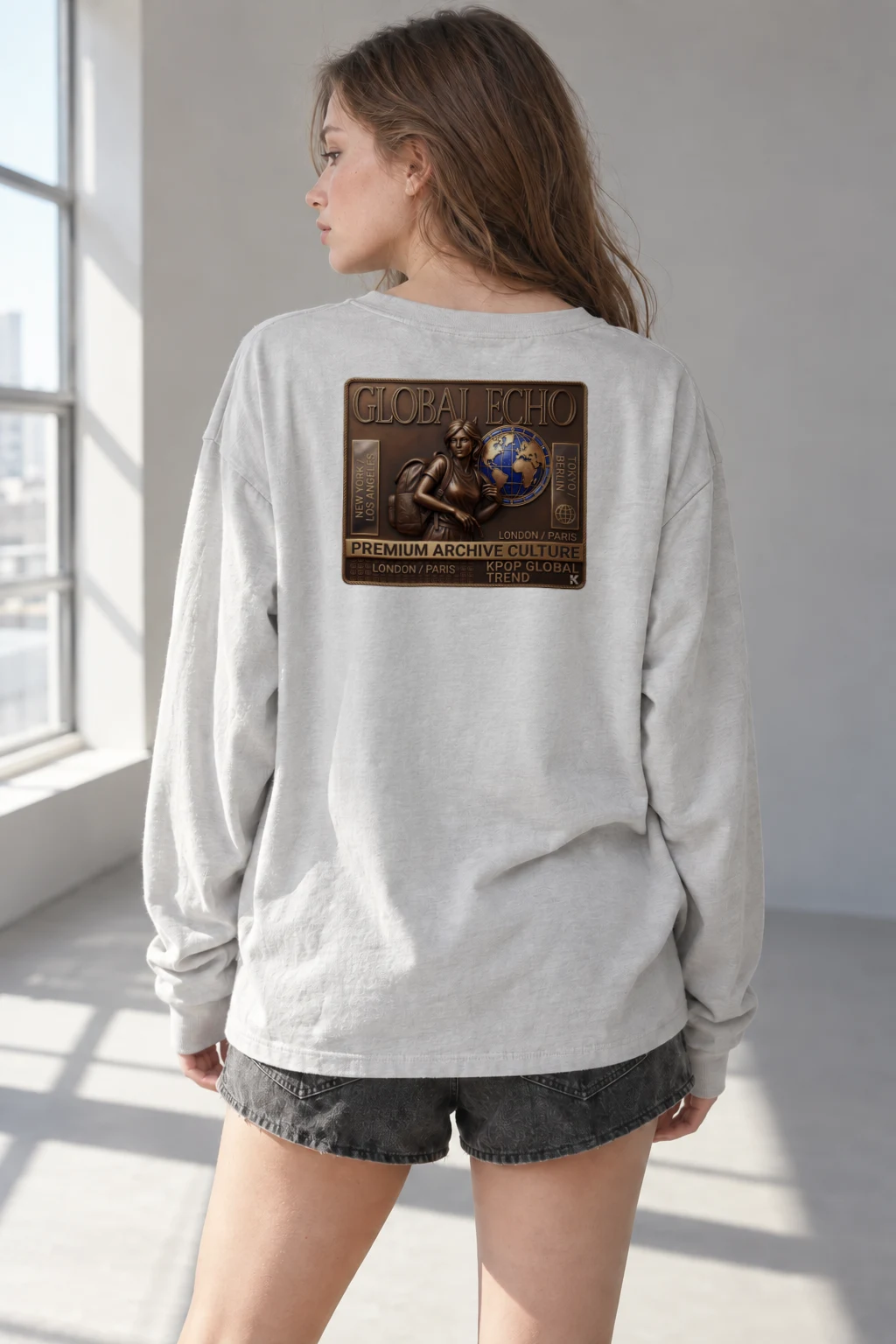 "Global Echo" Unisex Longsleeve T-shirt | Gildan 2400