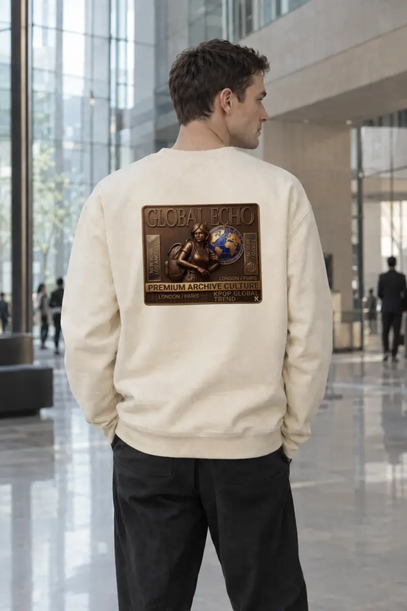 "Global Echo" Unisex Sponge Fleece Crewneck Sweatshirt | Bella + Canvas 3901