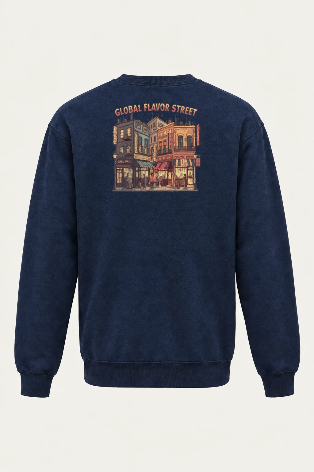 "Global Flavor Street" Heavy Blend Unisex Crewneck Sweatshirt | Gildan 18000