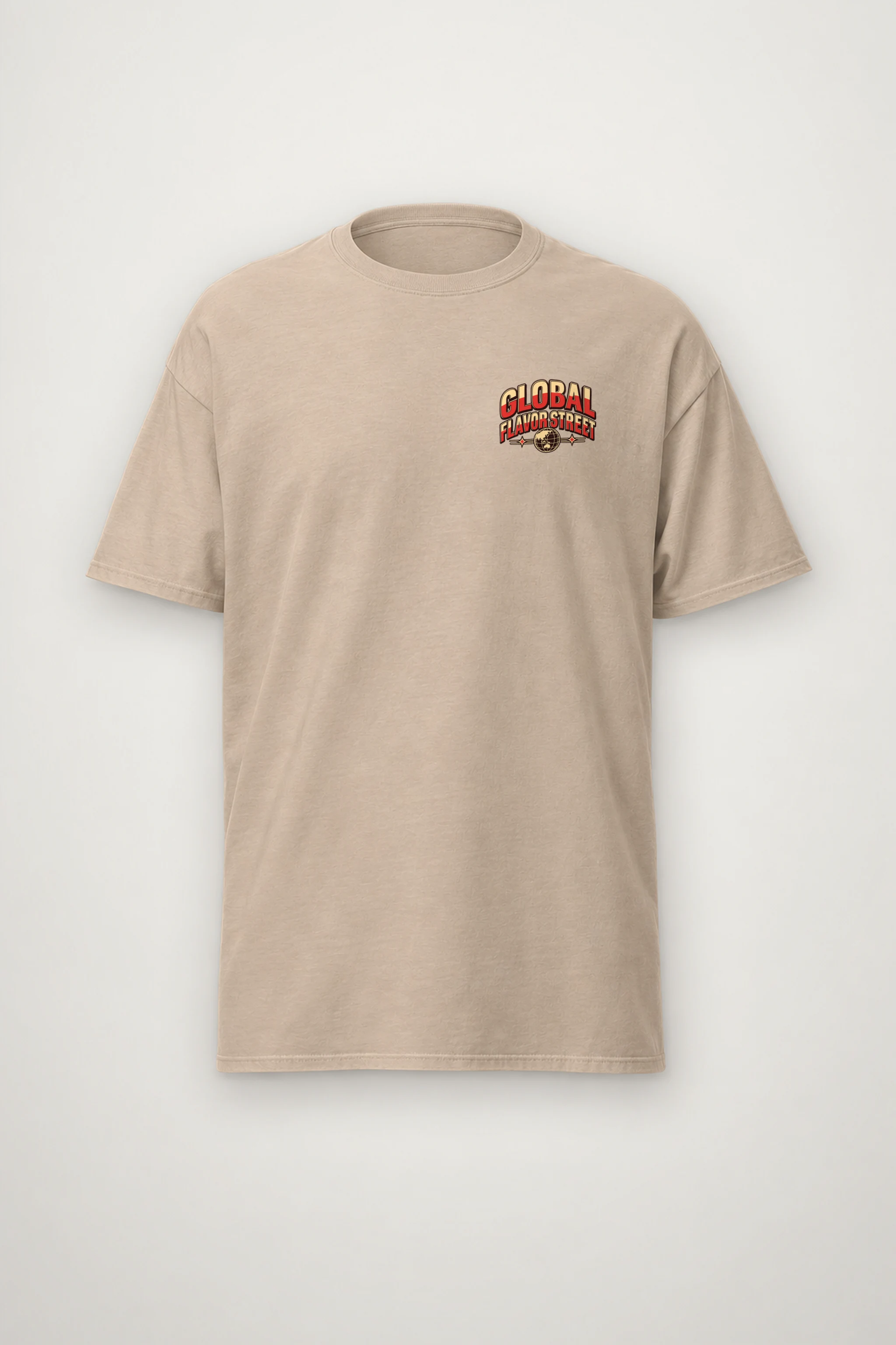 "Global Flavor Street" Heavyweight Unisex Crewneck T-shirt