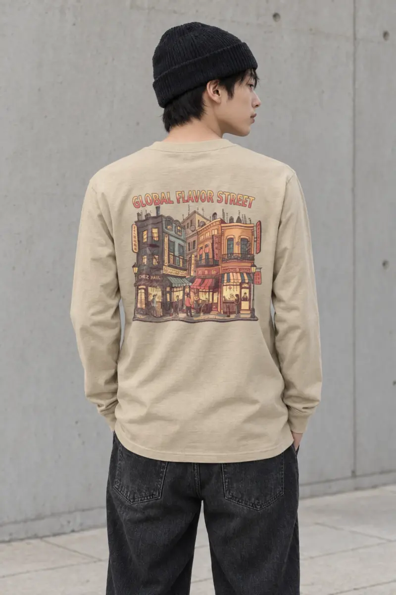 "Global Flavor Street" Unisex Longsleeve T-shirt
