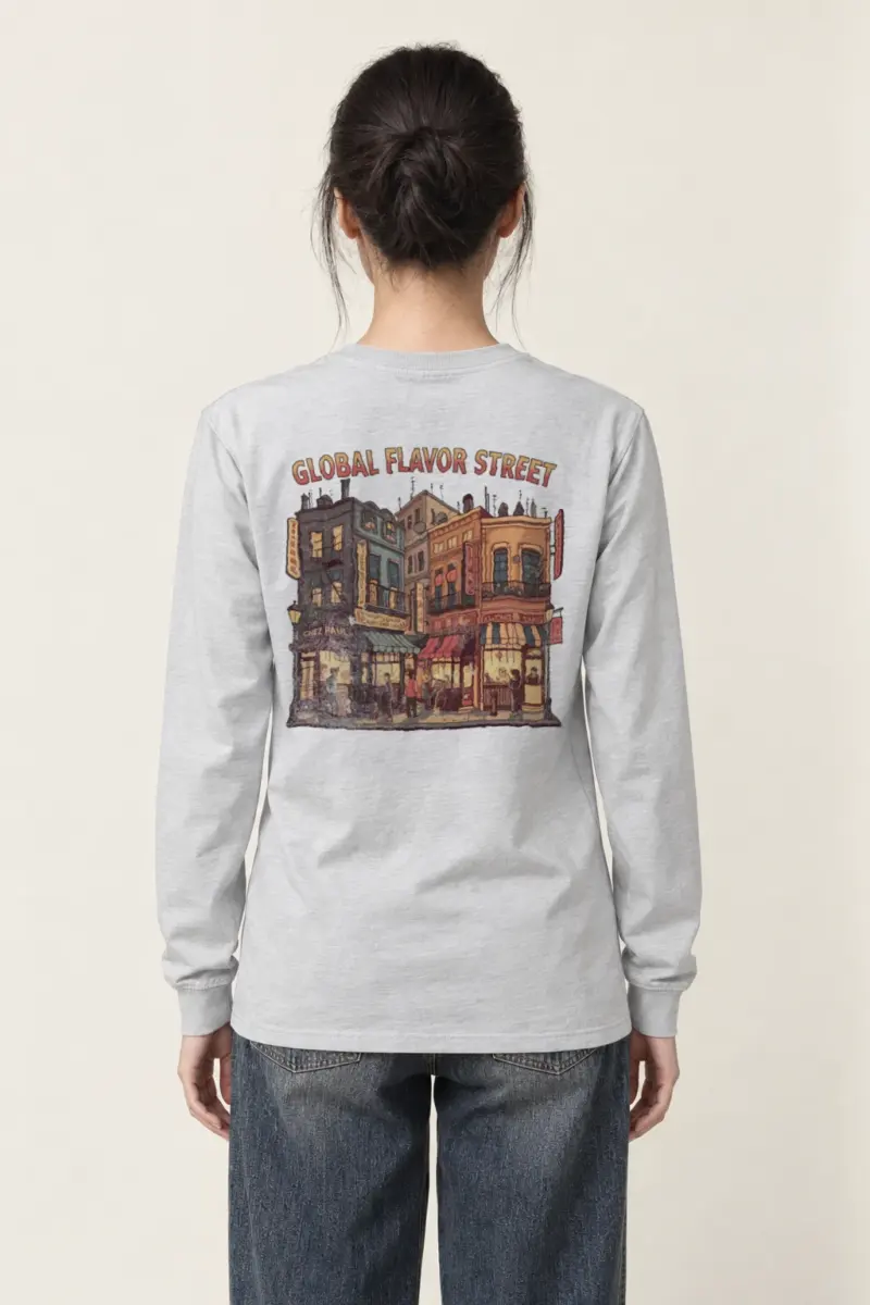 "Global Flavor Street" Unisex Longsleeve T-shirt