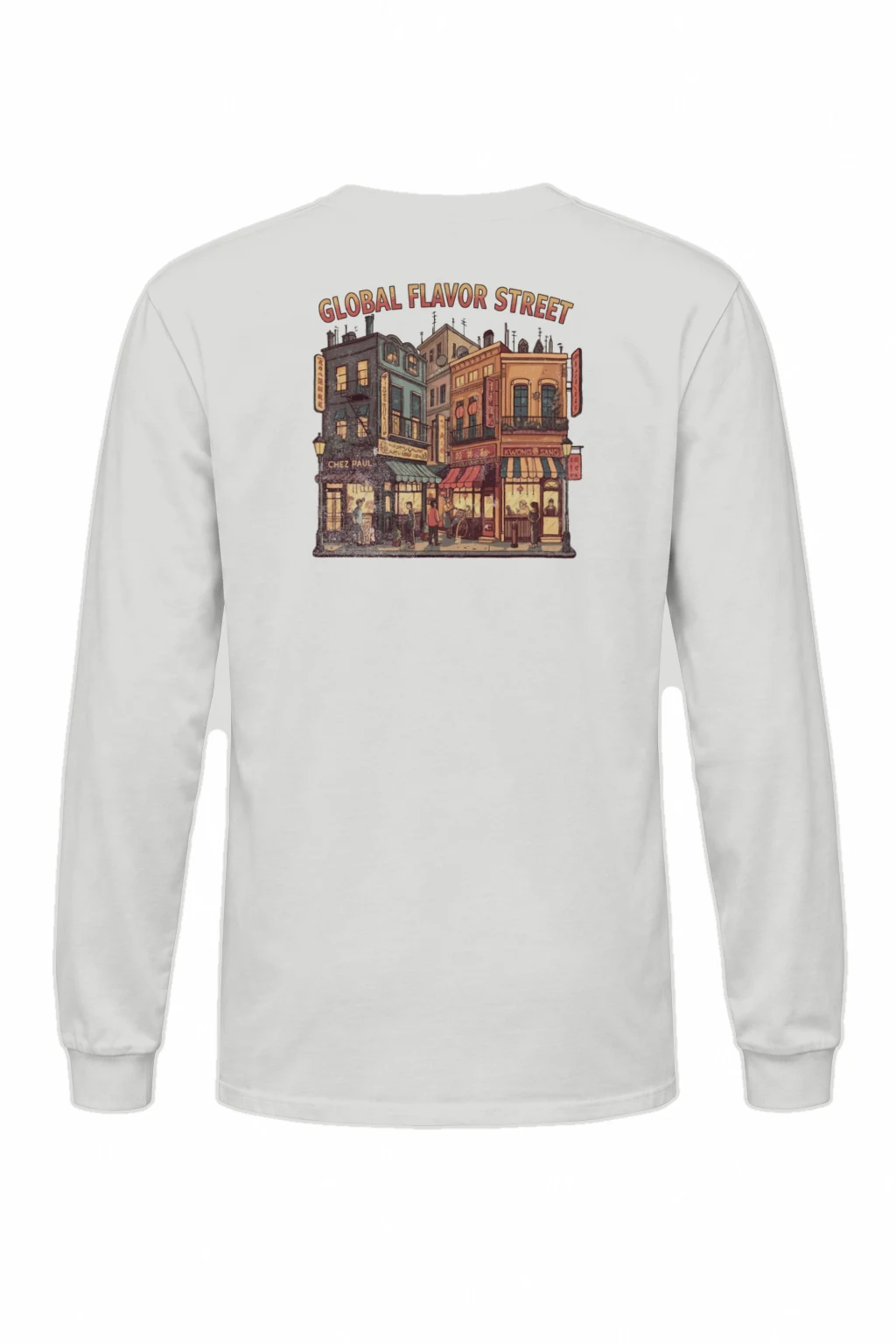 "Global Flavor Street" Unisex Longsleeve T-shirt | Gildan 2400