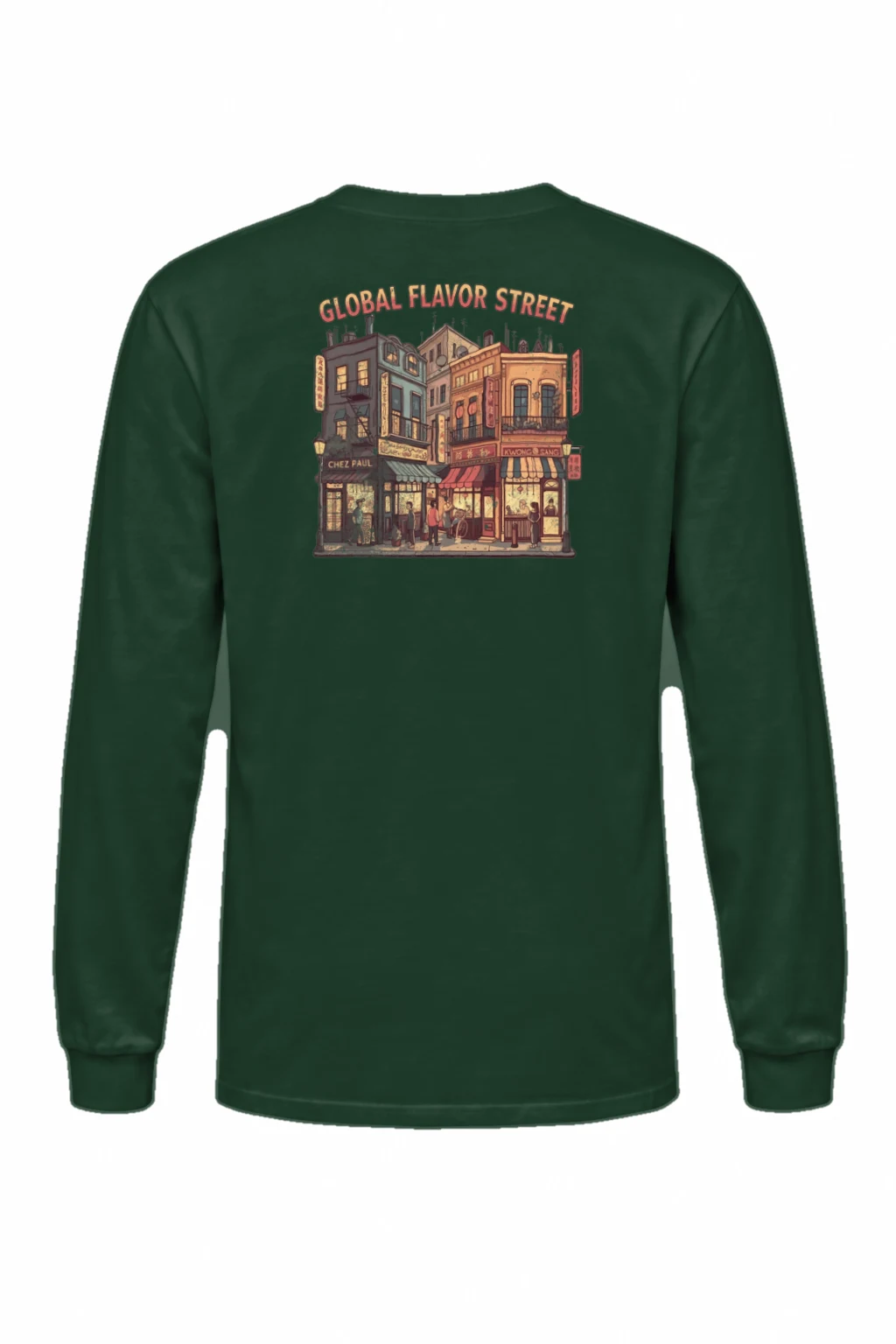 "Global Flavor Street" Unisex Longsleeve T-shirt | Gildan 2400