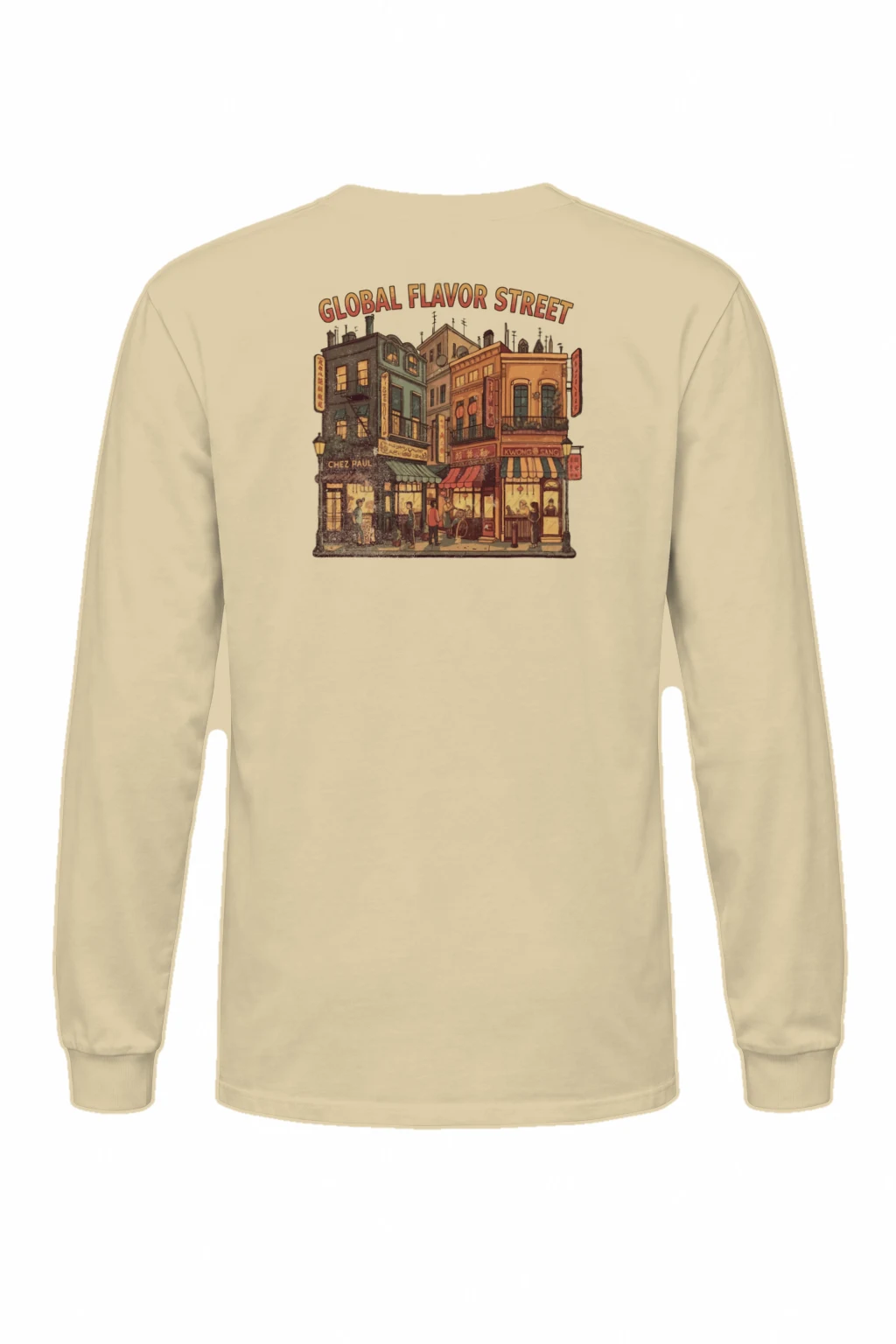 "Global Flavor Street" Unisex Longsleeve T-shirt | Gildan 2400