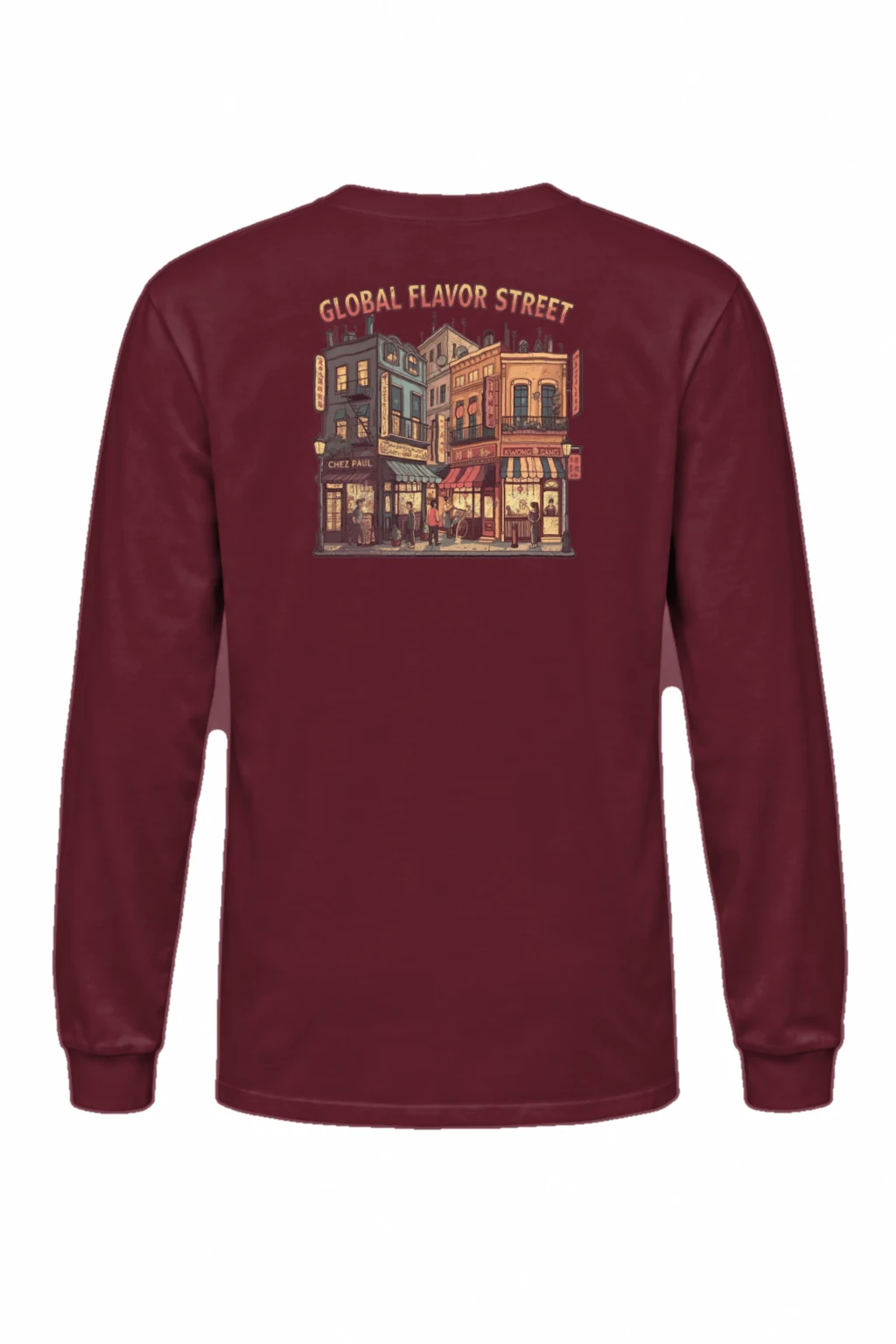 "Global Flavor Street" Unisex Longsleeve T-shirt | Gildan 2400