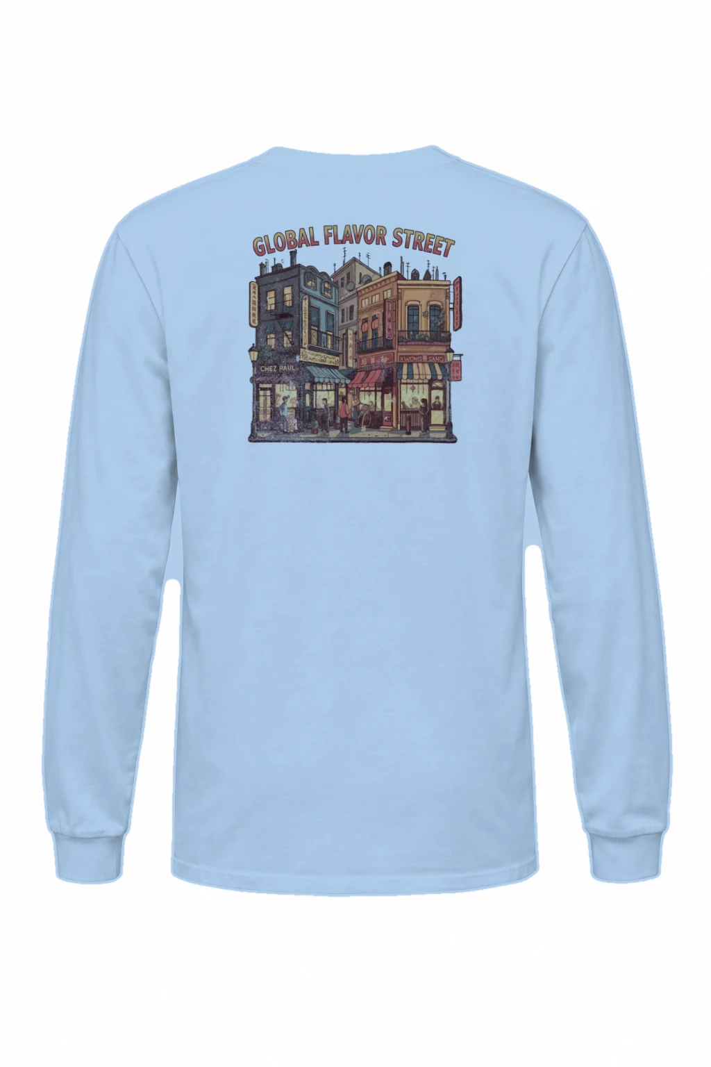 "Global Flavor Street" Unisex Longsleeve T-shirt | Gildan 2400