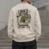 "Global Route Croco" Unisex Sponge Fleece Crewneck Sweatshirt | Bella + Canvas 3901