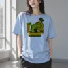 "Global Route" Heavyweight Unisex Crewneck T-shirt | Gildan 5000