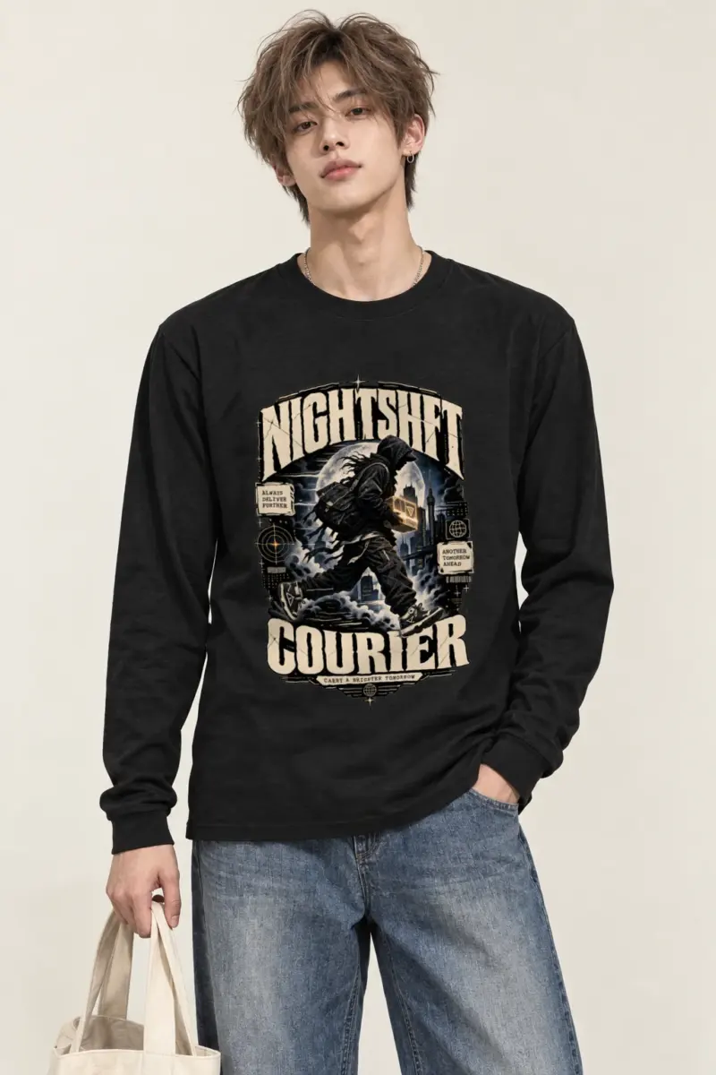 "Glowing Package Courier" Unisex Longsleeve T-shirt