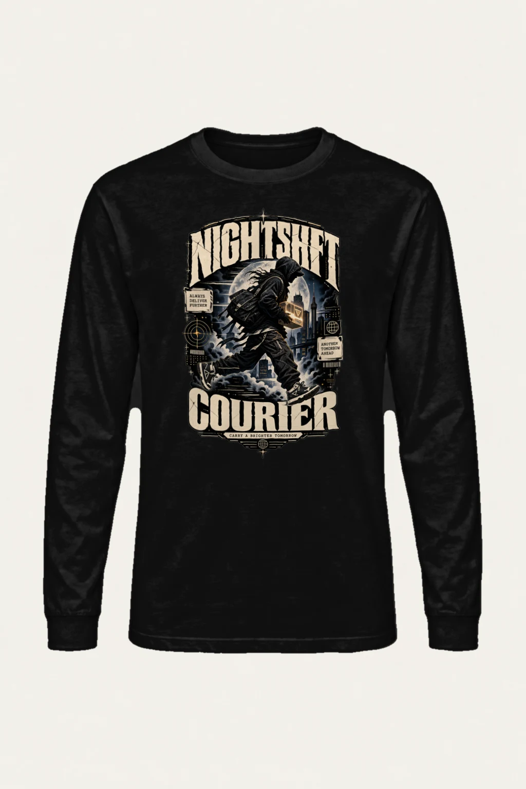 "Glowing Package Courier" Unisex Longsleeve T-shirt