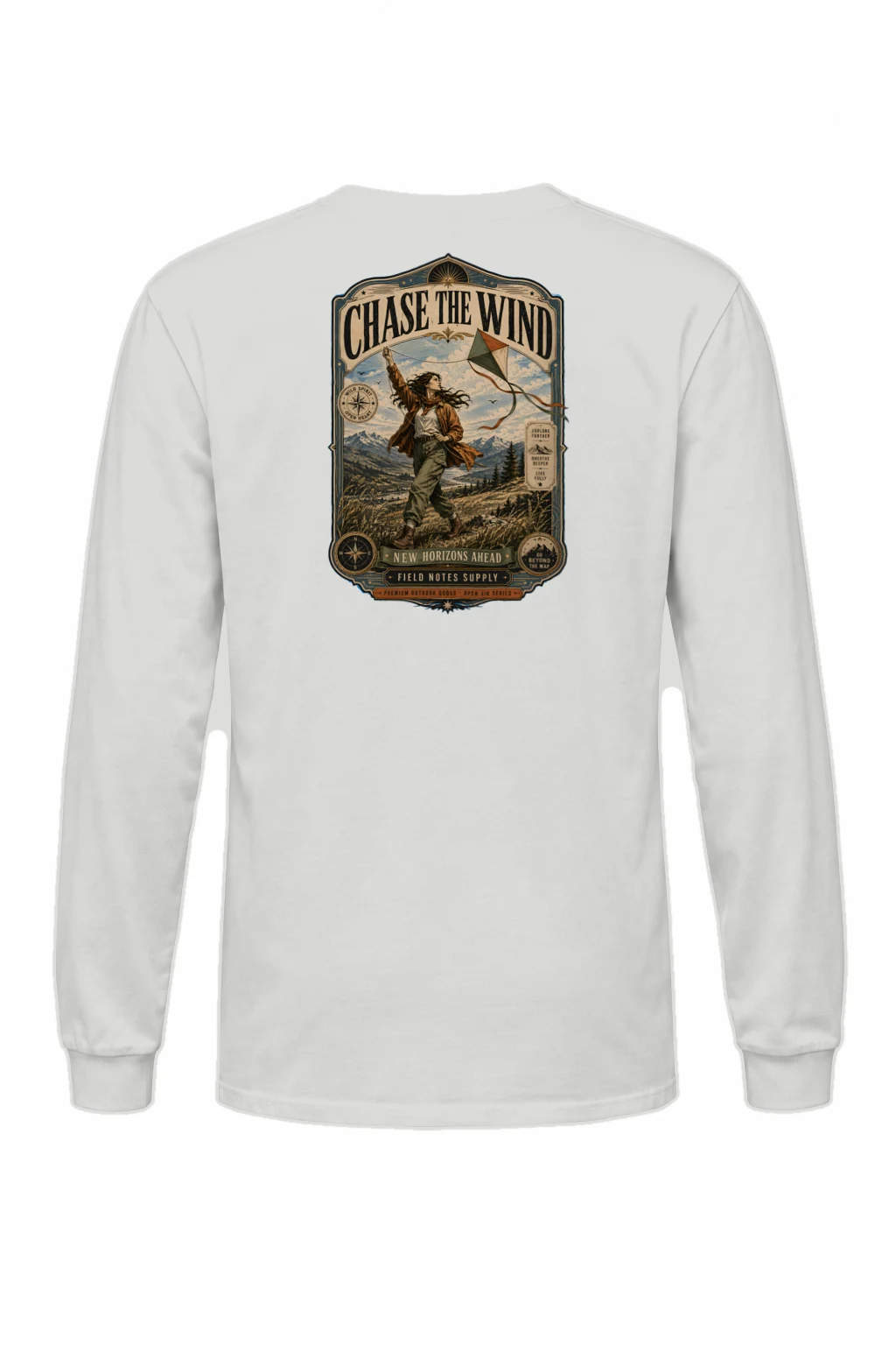 "Go Beyond The Map" Unisex Longsleeve T-shirt | Gildan 2400