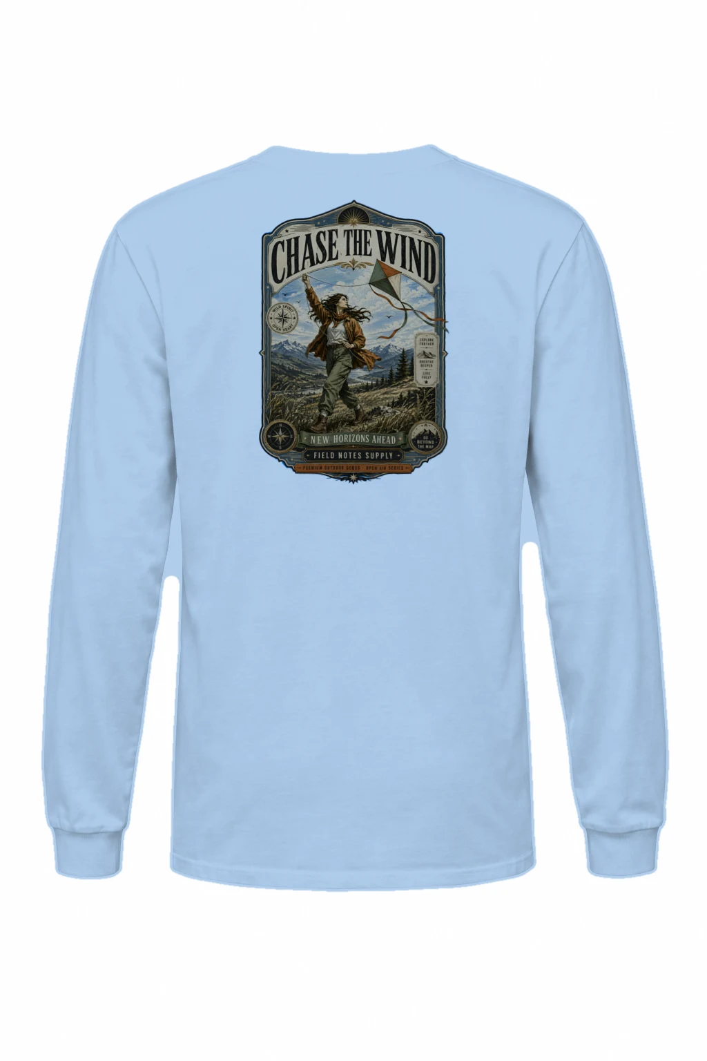 "Go Beyond The Map" Unisex Longsleeve T-shirt | Gildan 2400