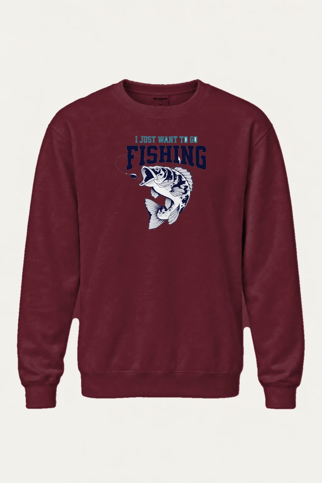 "Go Fishing" Heavy Blend Unisex Crewneck Sweatshirt | Gildan 18000