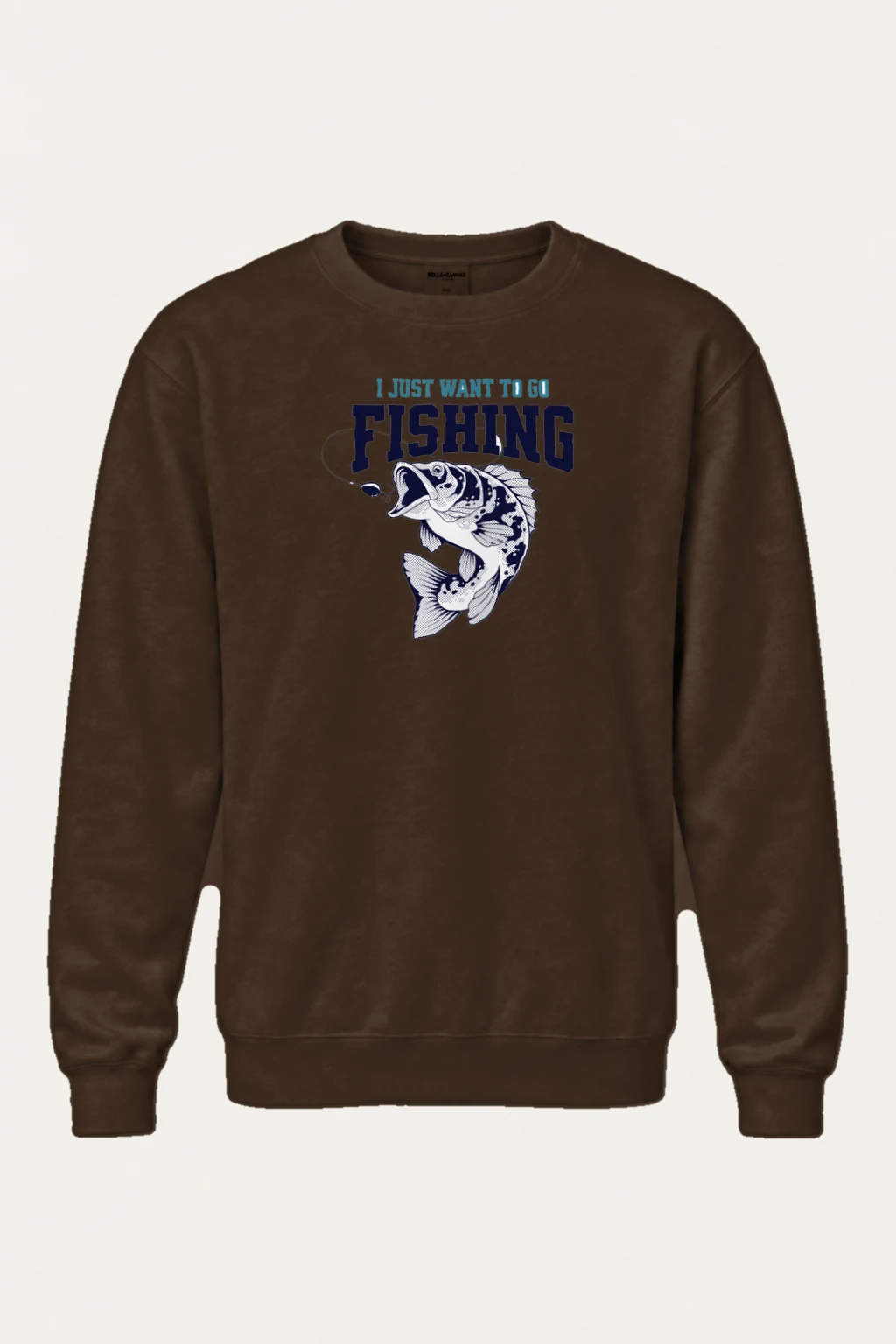"Go Fishing" Heavy Blend Unisex Crewneck Sweatshirt | Gildan 18000