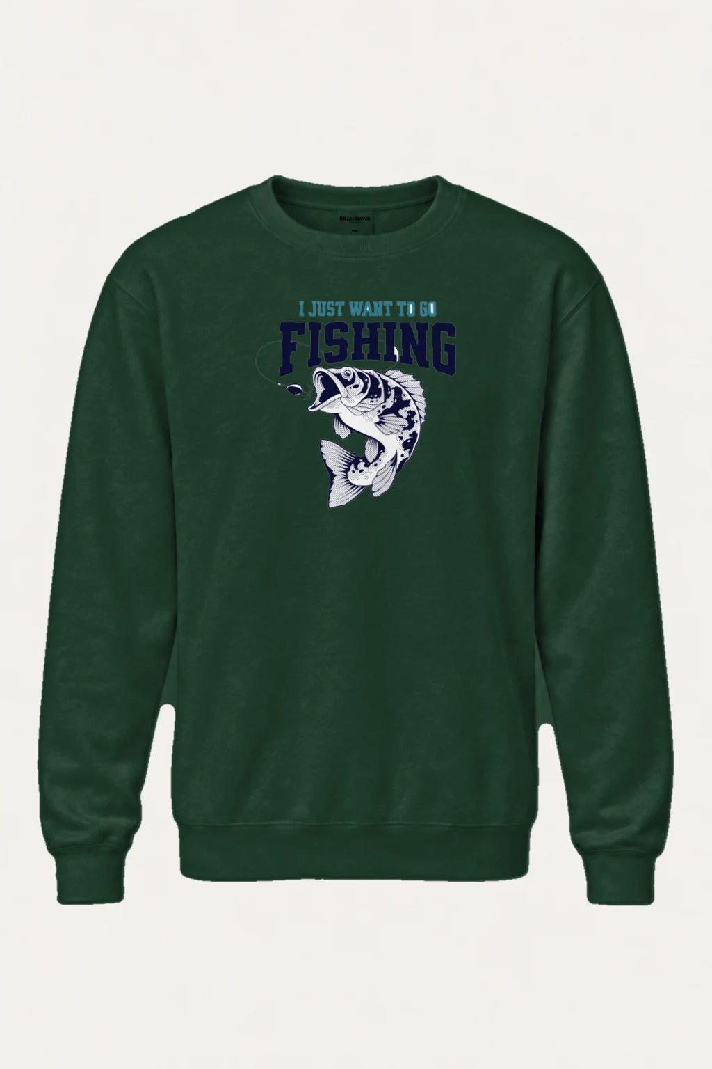 "Go Fishing" Heavy Blend Unisex Crewneck Sweatshirt | Gildan 18000