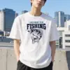 "Go Fishing" Heavyweight Unisex Crewneck T-shirt | Gildan 5000