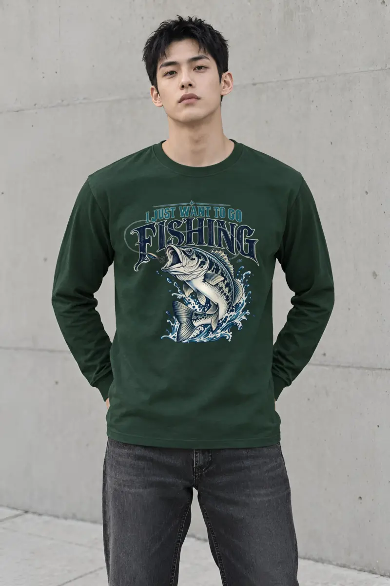 "Go Fishing" Unisex Longsleeve T-shirt
