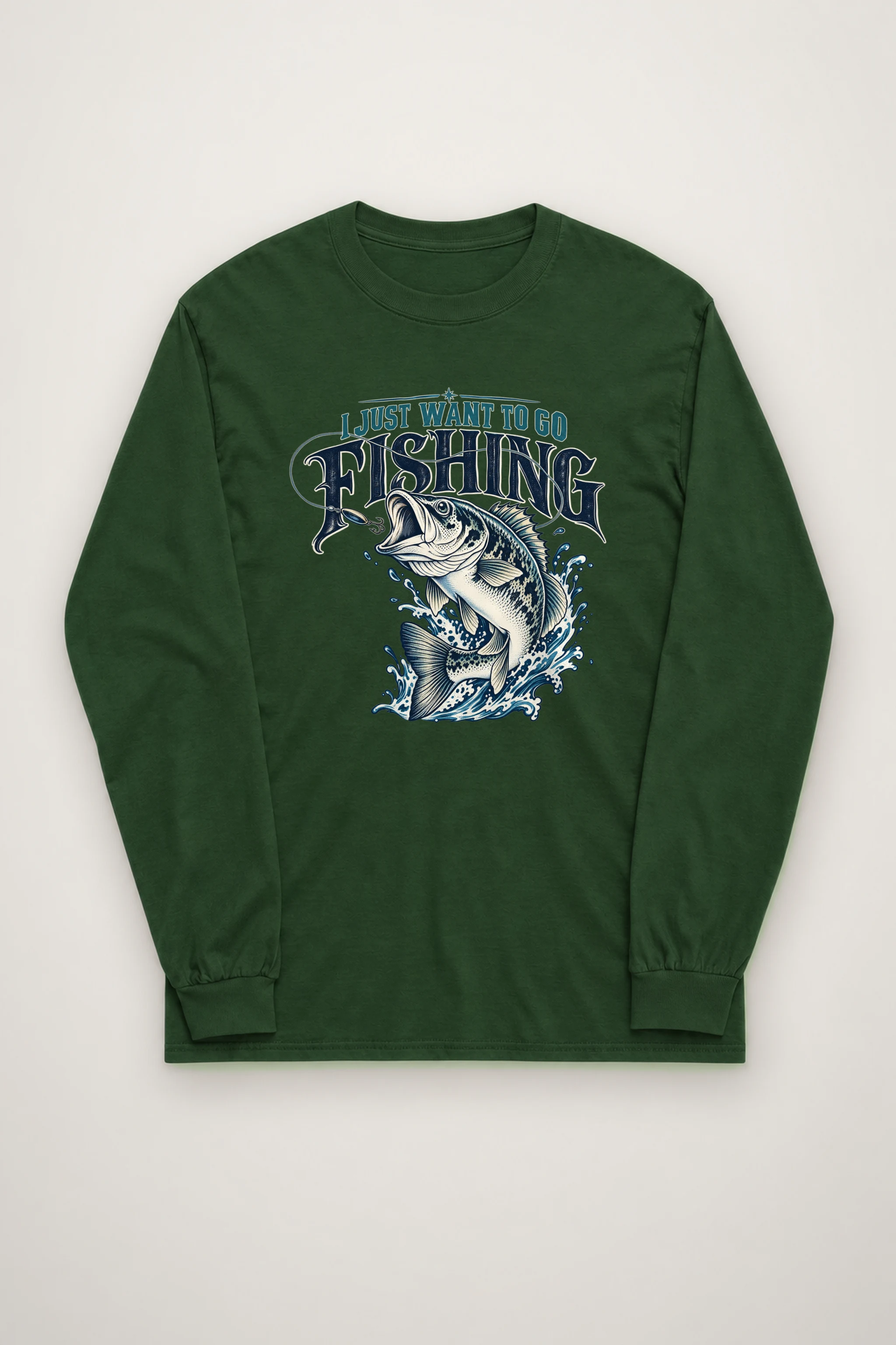 "Go Fishing" Unisex Longsleeve T-shirt