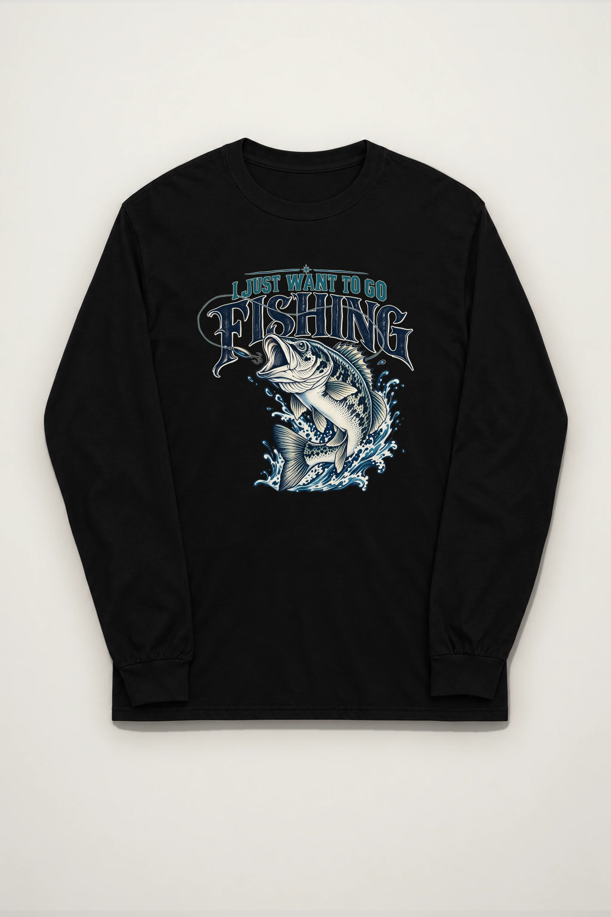 "Go Fishing" Unisex Longsleeve T-shirt